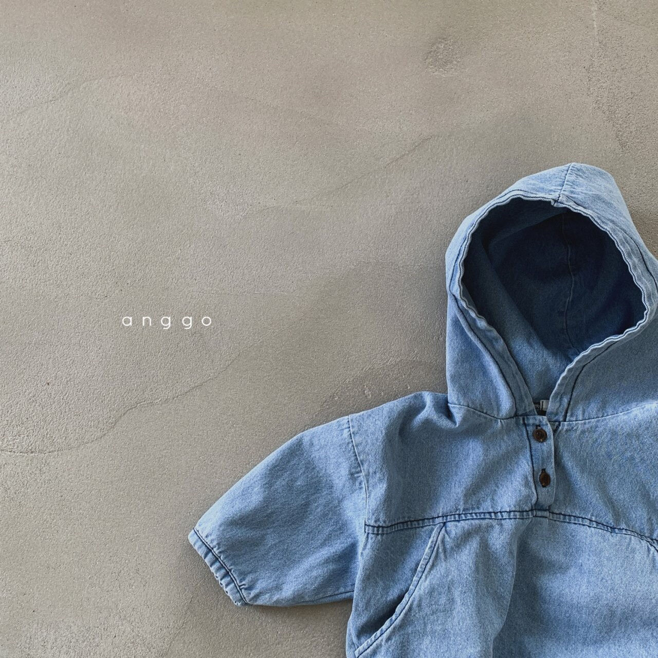 ANGGO - Korean Children Fashion - #Kfashion4kids - Soda Denim Anorak - 4