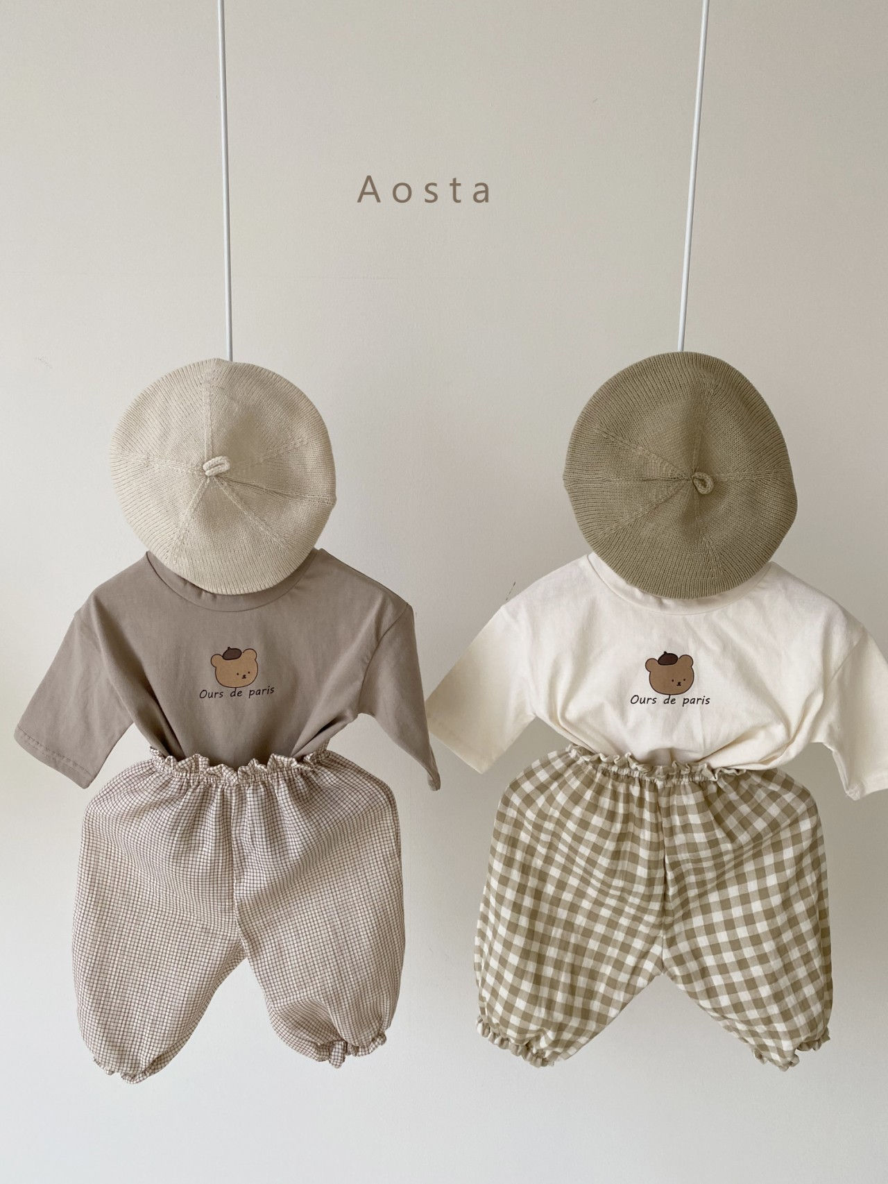 AOSTA - Korean Children Fashion - #Kfashion4kids - Parisien Bear Tee - 3