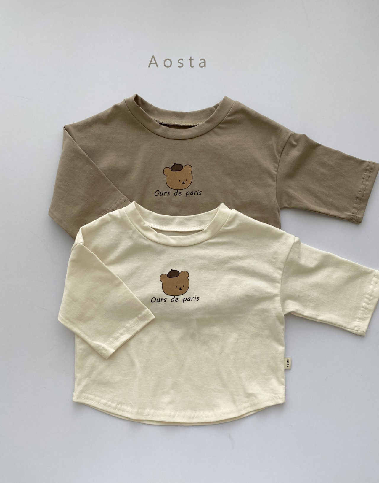 AOSTA - Korean Children Fashion - #Kfashion4kids - Parisien Bear Tee - 5
