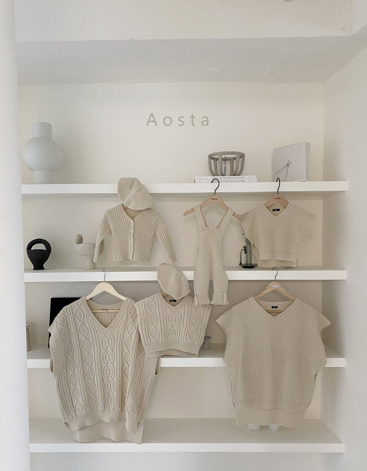 AOSTA - Korean Children Fashion - #Kfashion4kids - Mom Tweed Knit Vest - 5