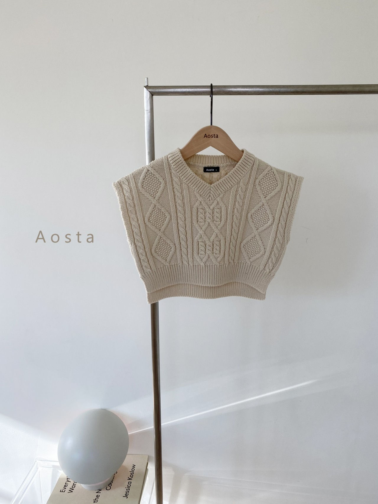 AOSTA - Korean Children Fashion - #Kfashion4kids - Tweed Knit Vest - 10