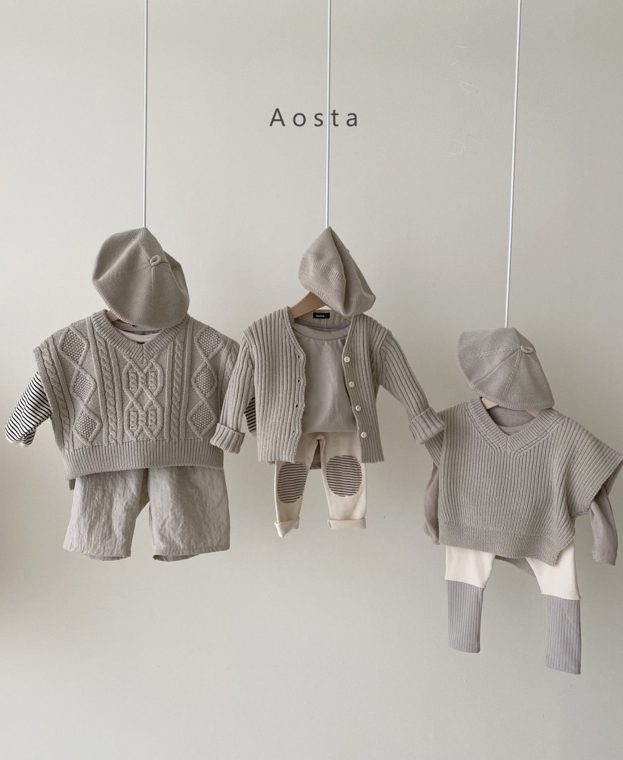 AOSTA - Korean Children Fashion - #Kfashion4kids - Tweed Knit Vest - 11
