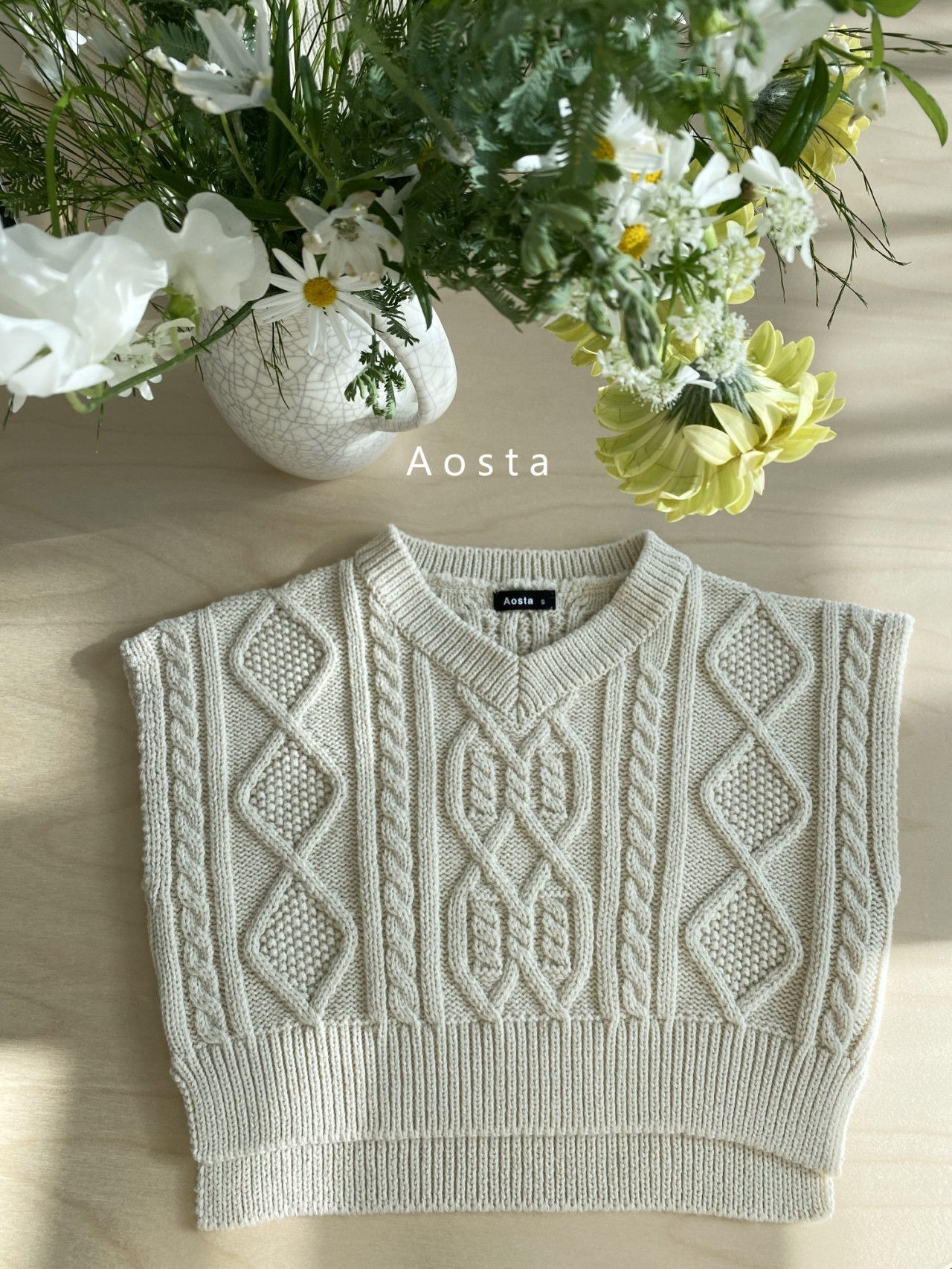 AOSTA - Korean Children Fashion - #Kfashion4kids - Tweed Knit Vest - 12