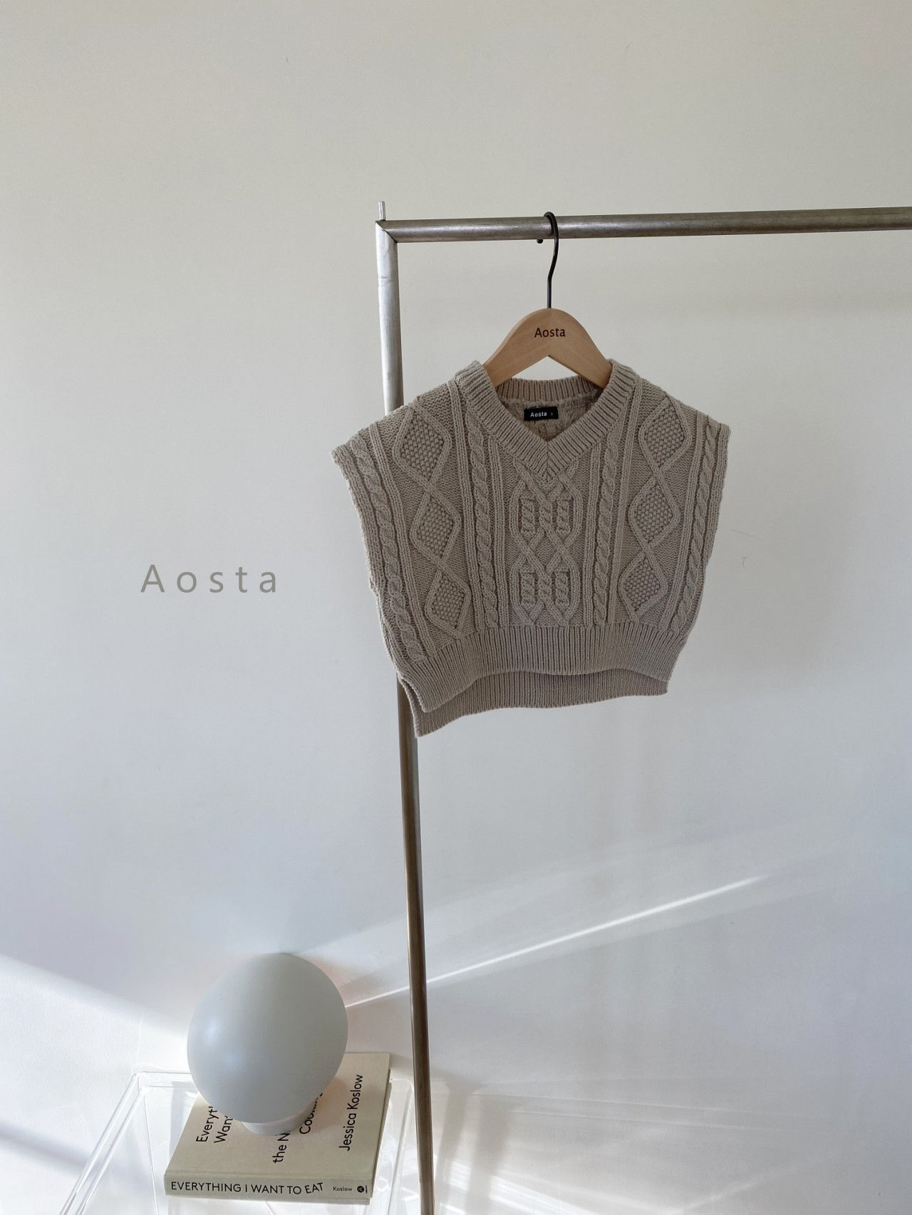 AOSTA - Korean Children Fashion - #Kfashion4kids - Tweed Knit Vest - 4