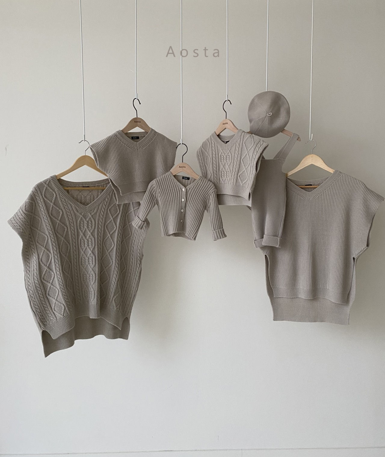 AOSTA - Korean Children Fashion - #Kfashion4kids - Tweed Knit Vest - 6