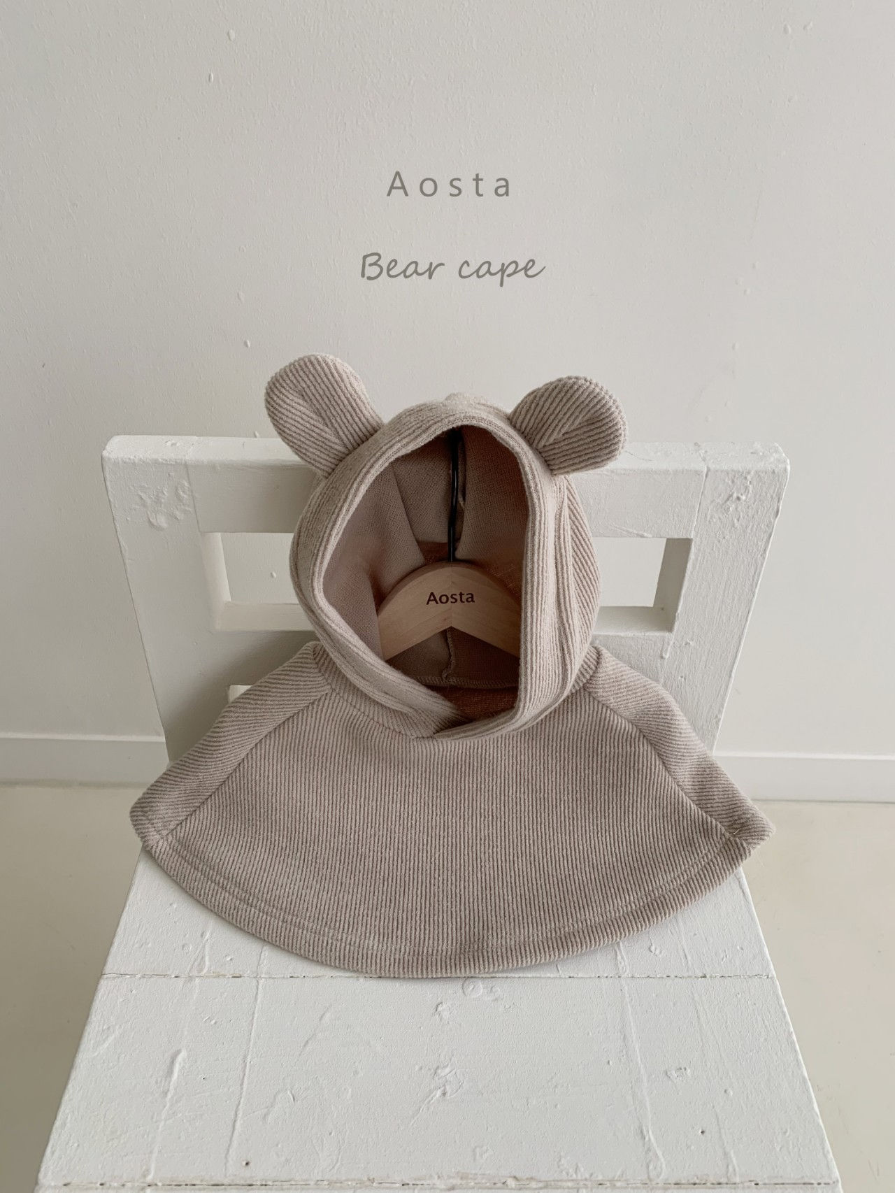 AOSTA - Korean Children Fashion - #Kfashion4kids - Bear Cape  - 4