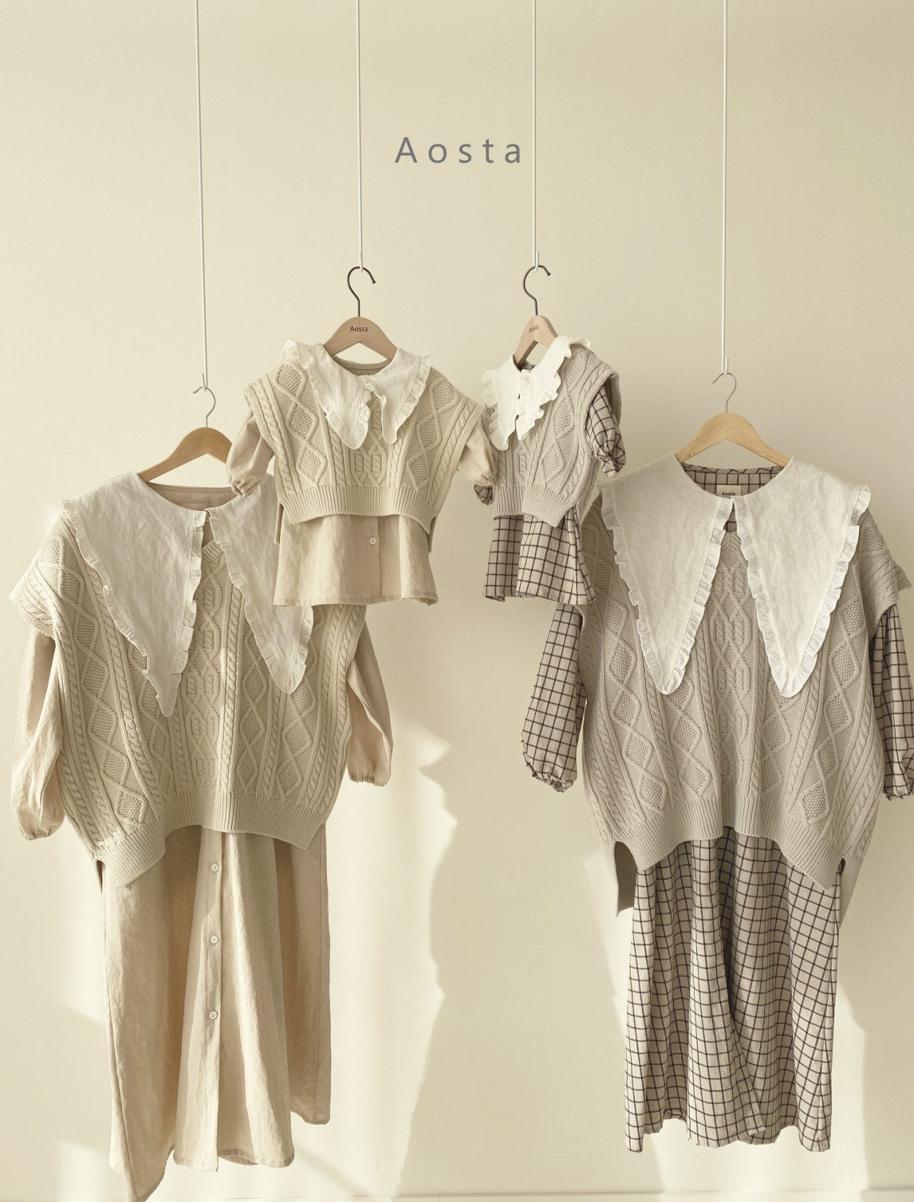 AOSTA - Korean Children Fashion - #Kfashion4kids - Bask Collar Mom One-piece - 5