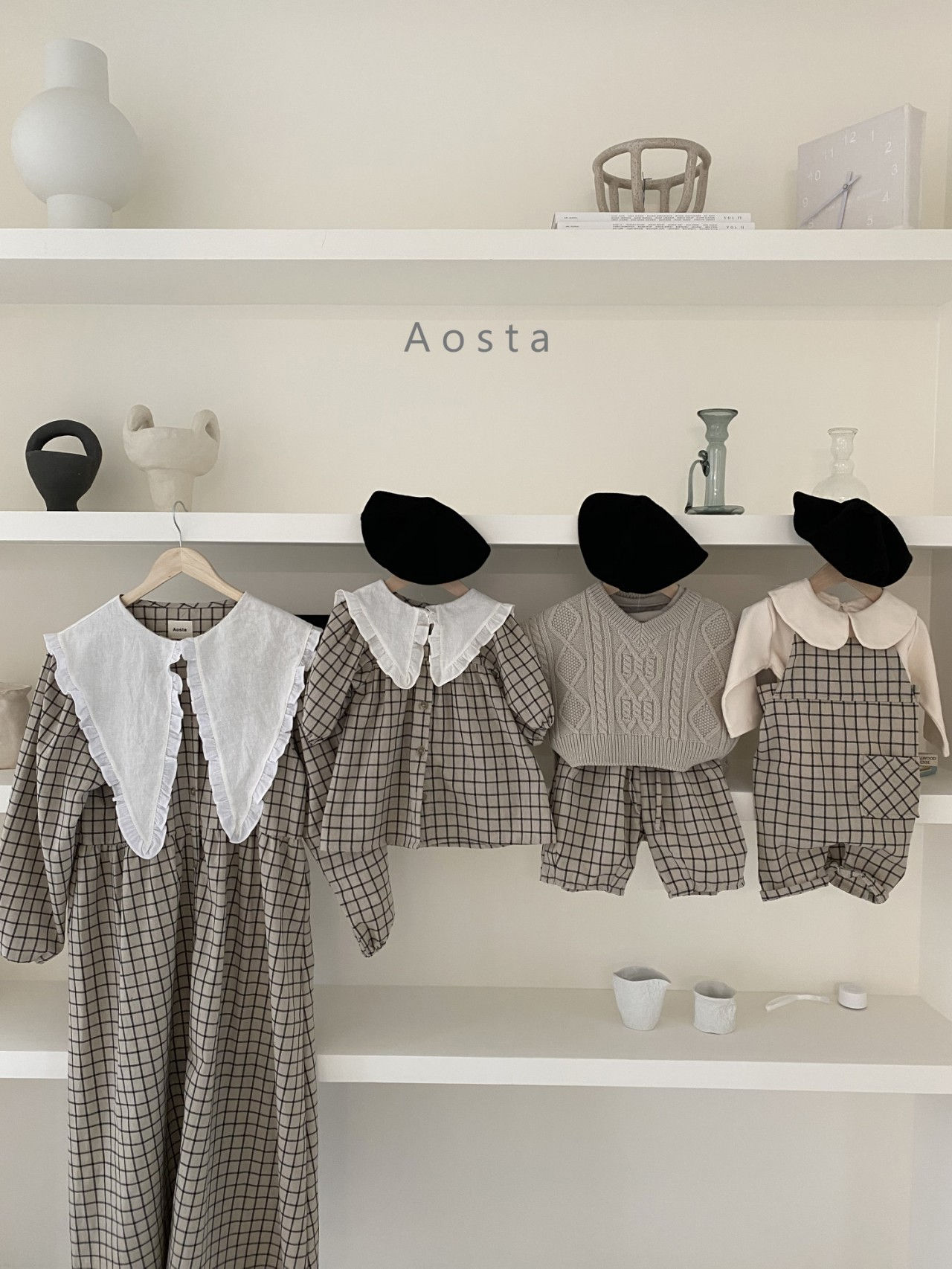 AOSTA - Korean Children Fashion - #Kfashion4kids - Bask Collar Mom One-piece - 6