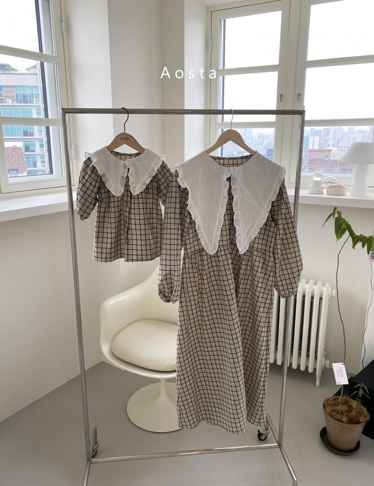 AOSTA - Korean Children Fashion - #Kfashion4kids - Bask Collar Mom One-piece - 7