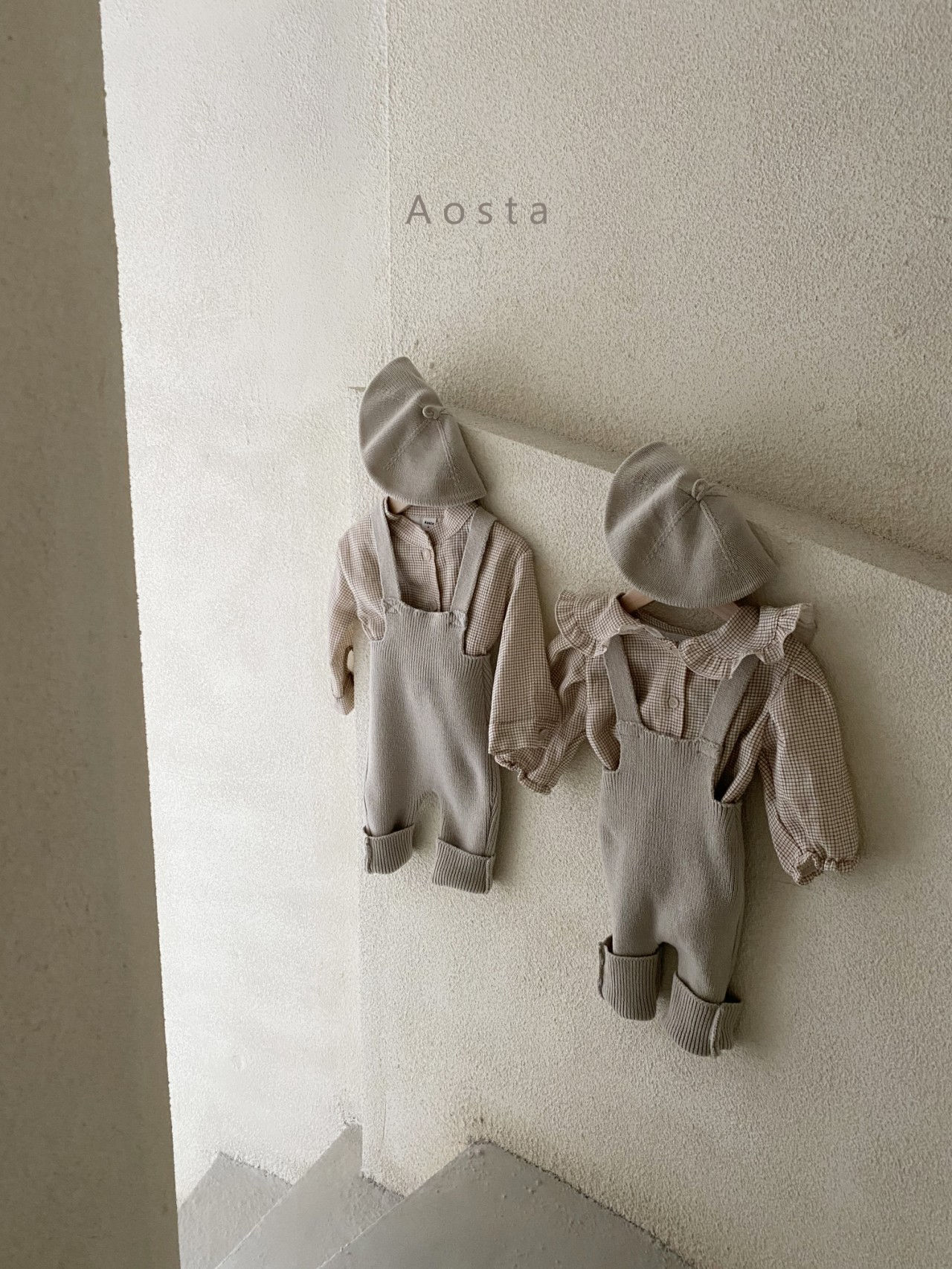 AOSTA - Korean Children Fashion - #Kfashion4kids - Little Knit Overalls - 3