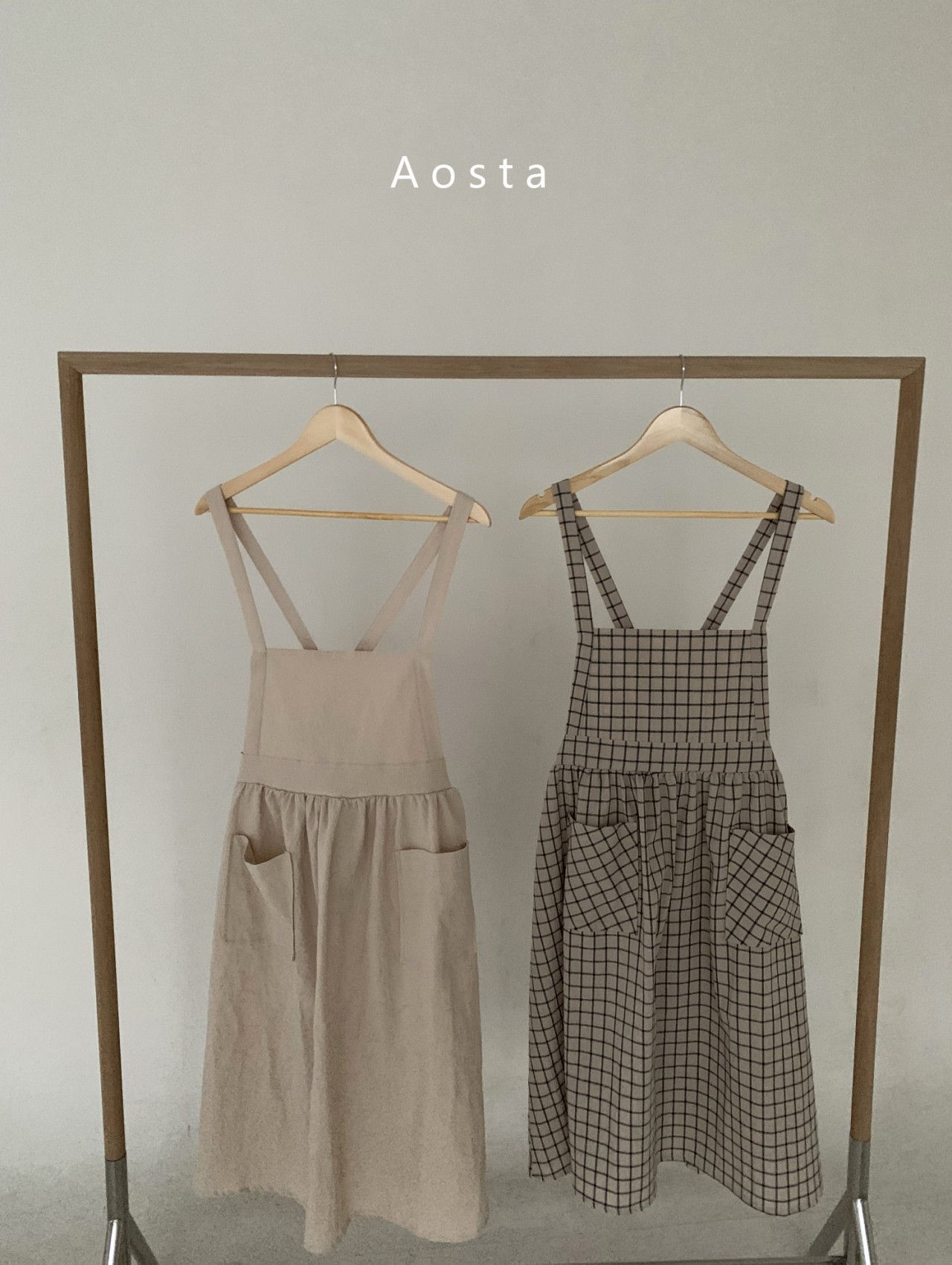 AOSTA - Korean Children Fashion - #Kfashion4kids - Bask Suspenders Mom Dress