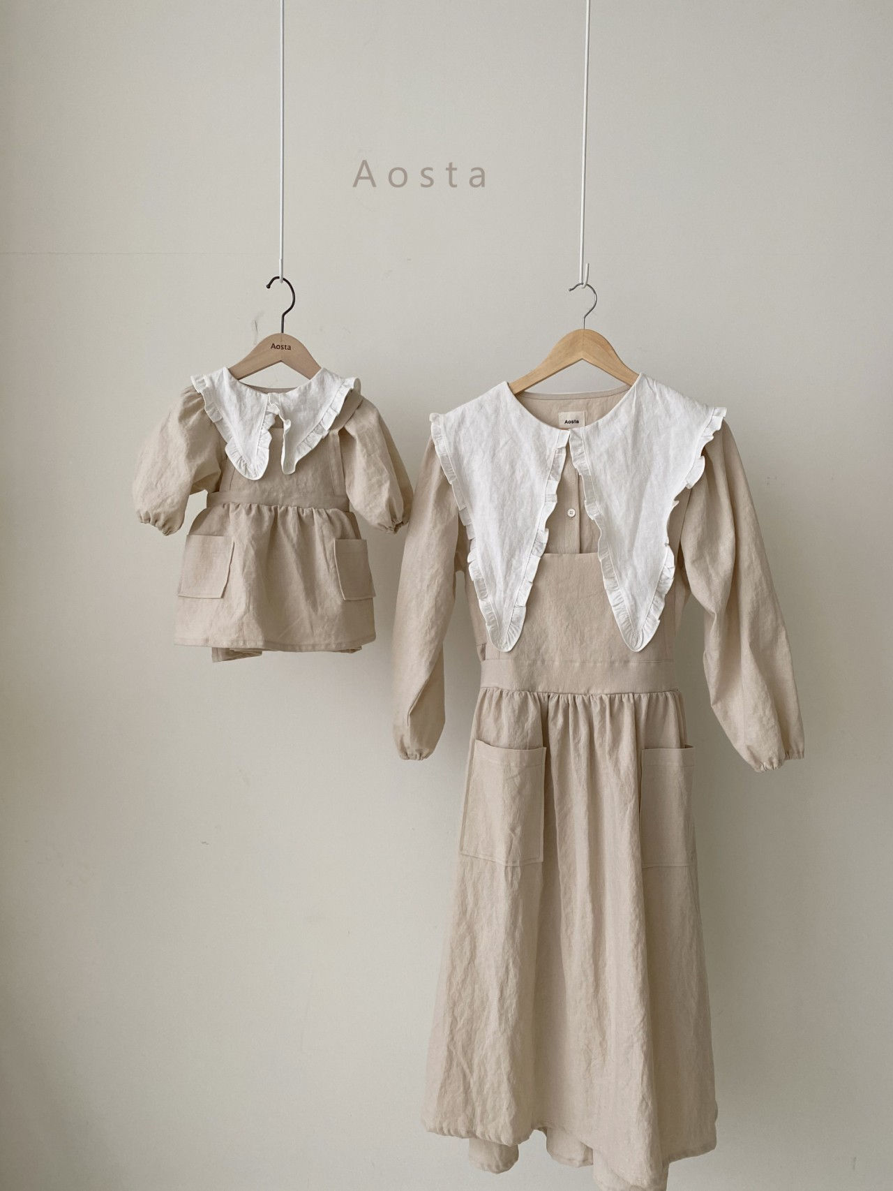 AOSTA - Korean Children Fashion - #Kfashion4kids - Bask Suspenders Mom Dress - 3