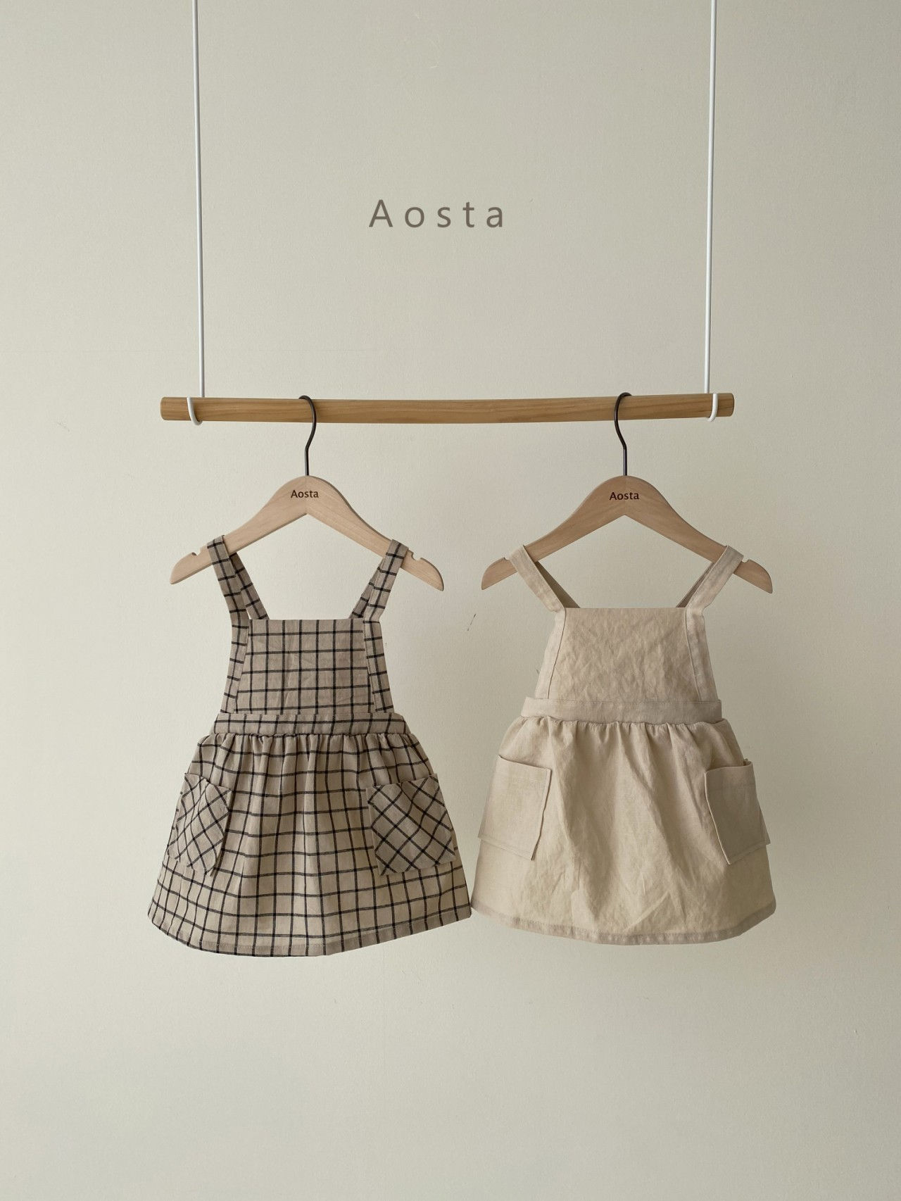 AOSTA - Korean Children Fashion - #Kfashion4kids - Bask Suspenders Dress