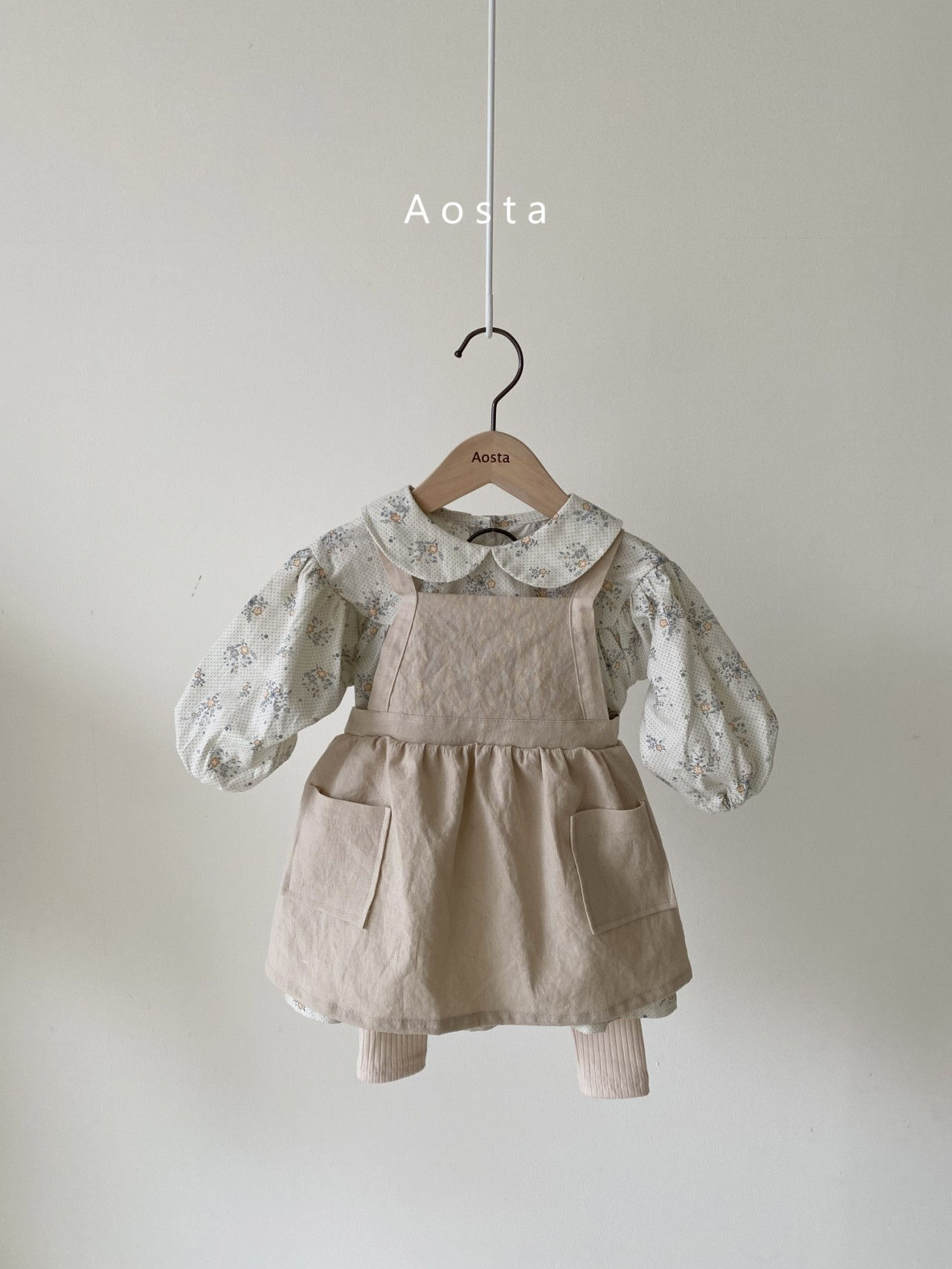AOSTA - Korean Children Fashion - #Kfashion4kids - Bask Suspenders Dress - 10