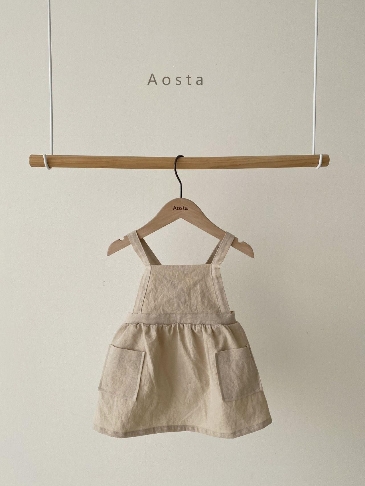 AOSTA - Korean Children Fashion - #Kfashion4kids - Bask Suspenders Dress - 2