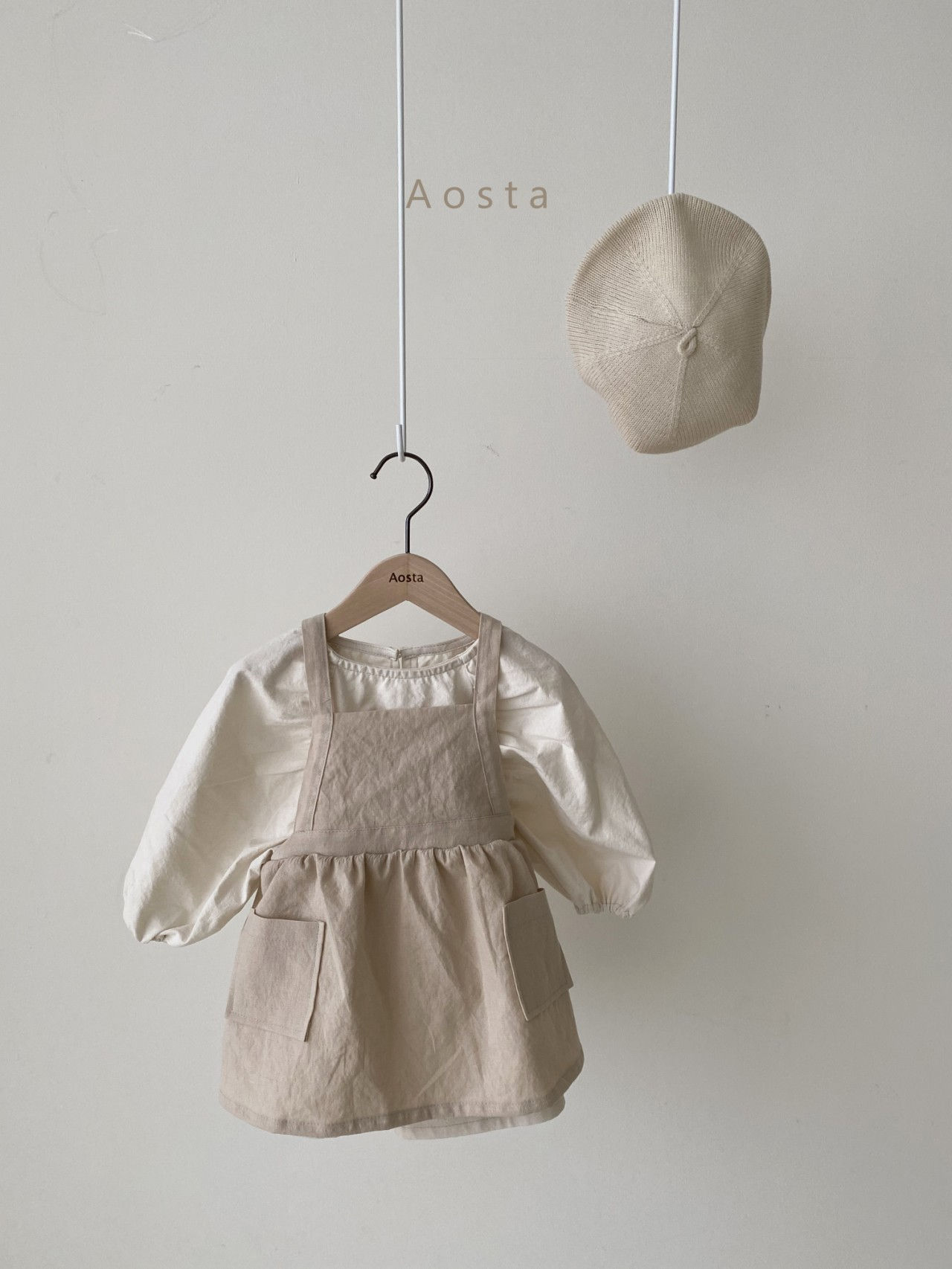 AOSTA - Korean Children Fashion - #Kfashion4kids - Bask Suspenders Dress - 7