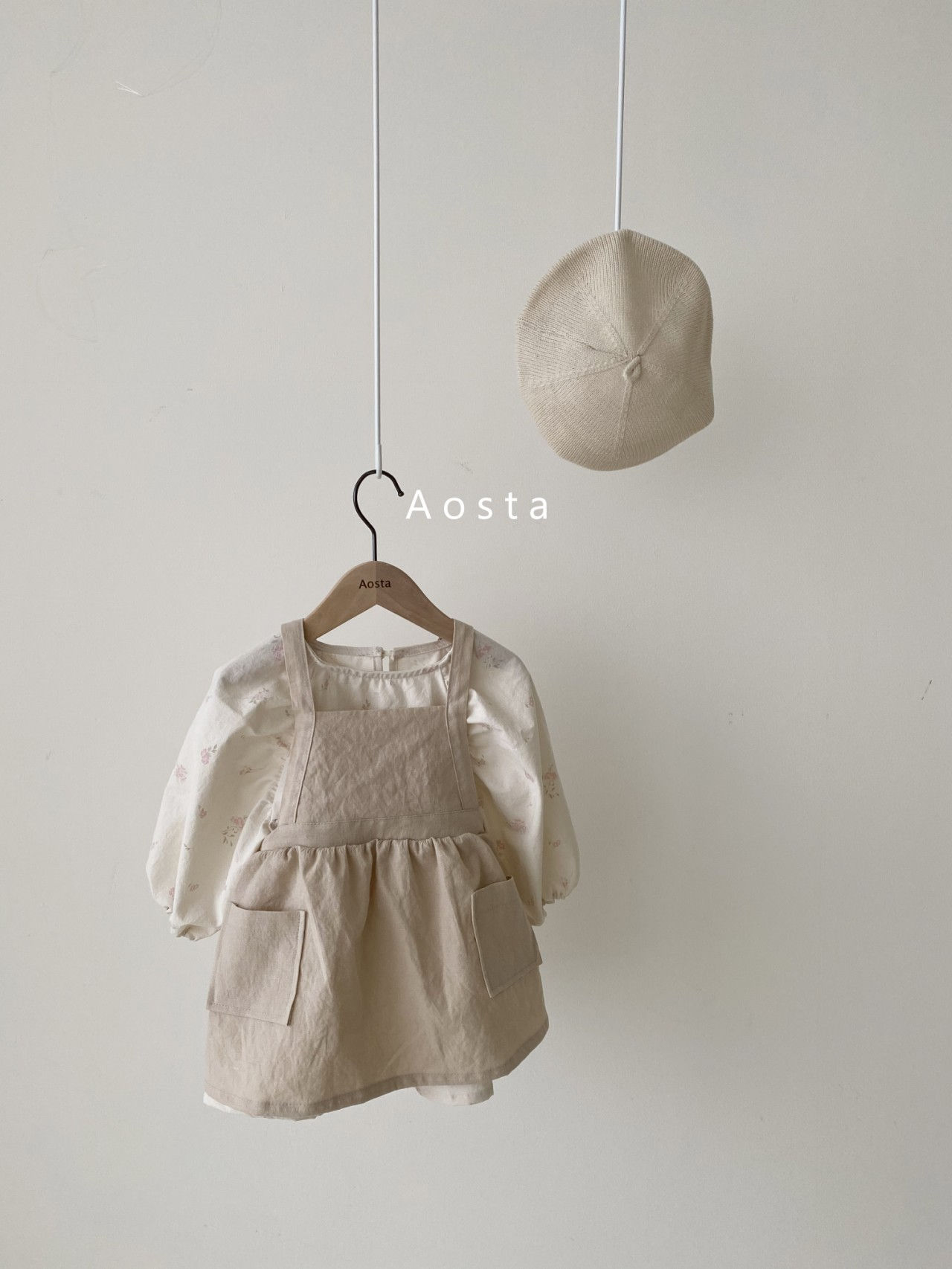 AOSTA - Korean Children Fashion - #Kfashion4kids - Bask Suspenders Dress - 8