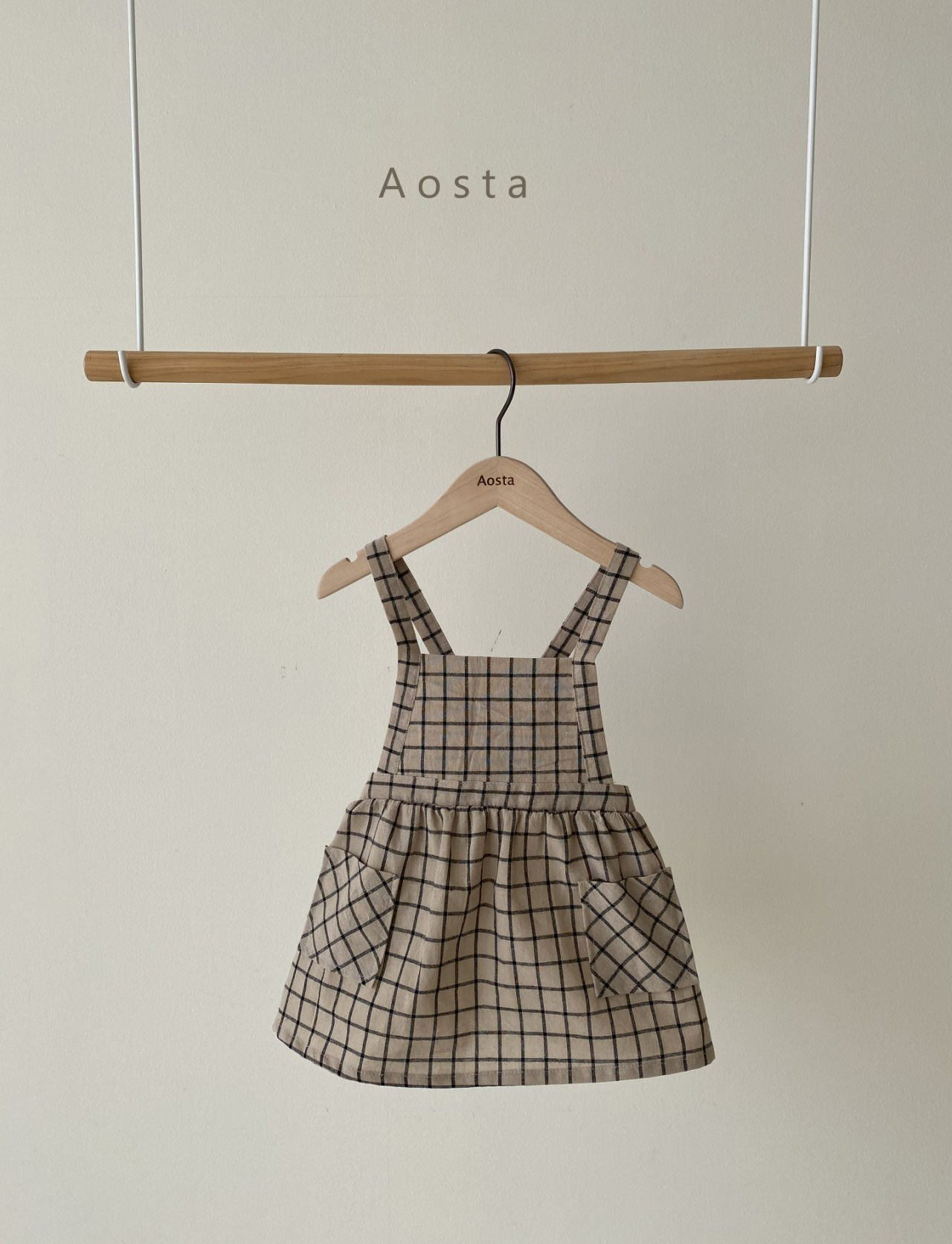 AOSTA - Korean Children Fashion - #Kfashion4kids - Bask Suspenders Dress - 9