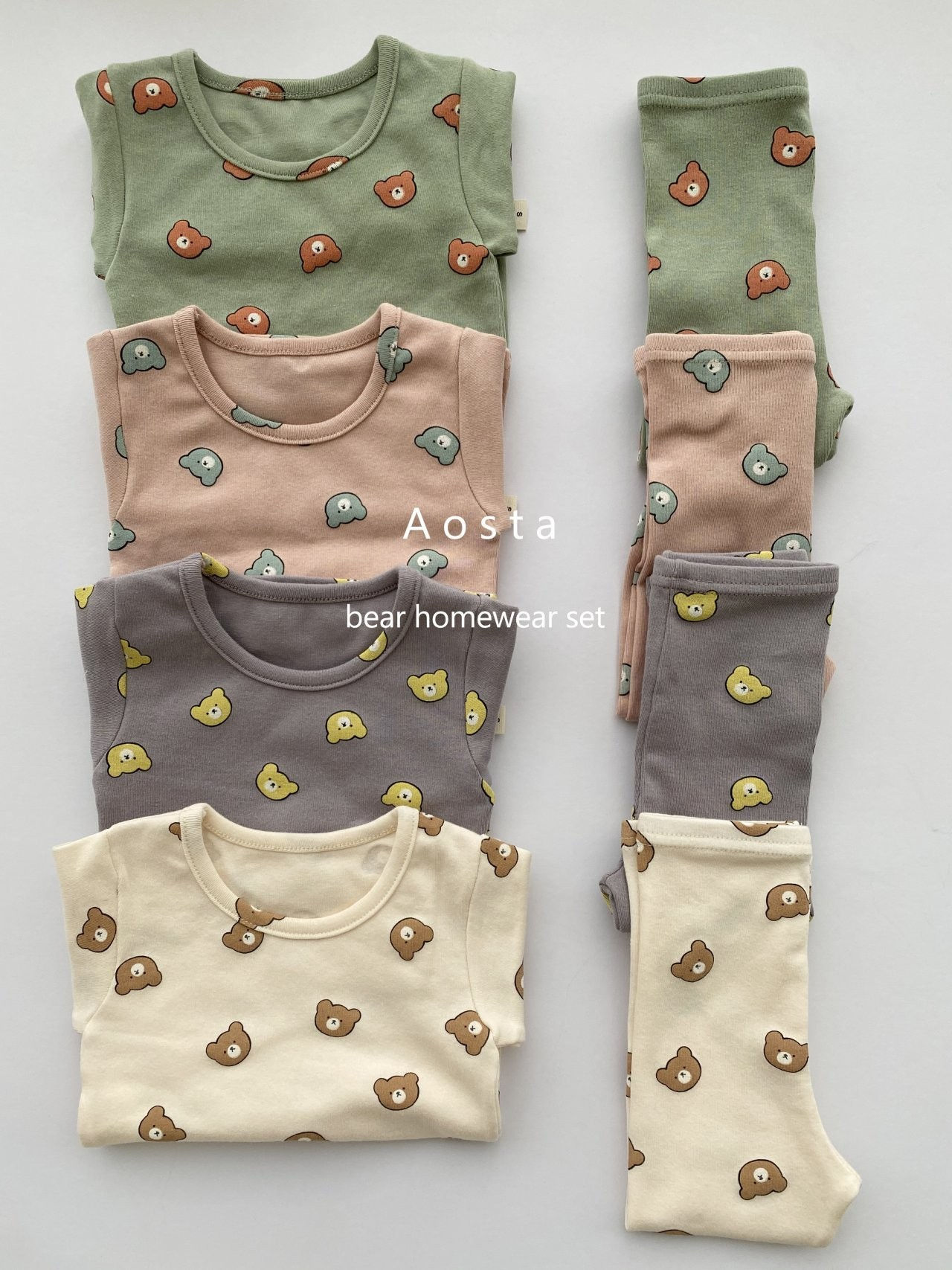 AOSTA - Korean Children Fashion - #Kfashion4kids - Gomgom Bear Homewear - 2