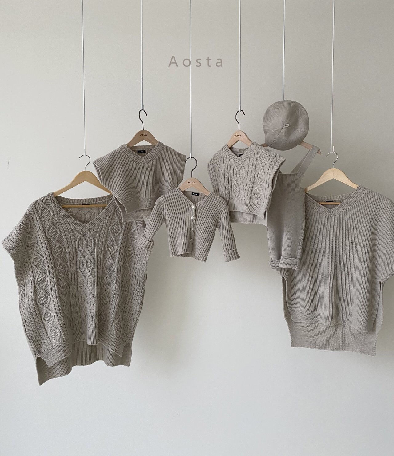 AOSTA - Korean Children Fashion - #Kfashion4kids - Mochi Knit Mom Vest - 12