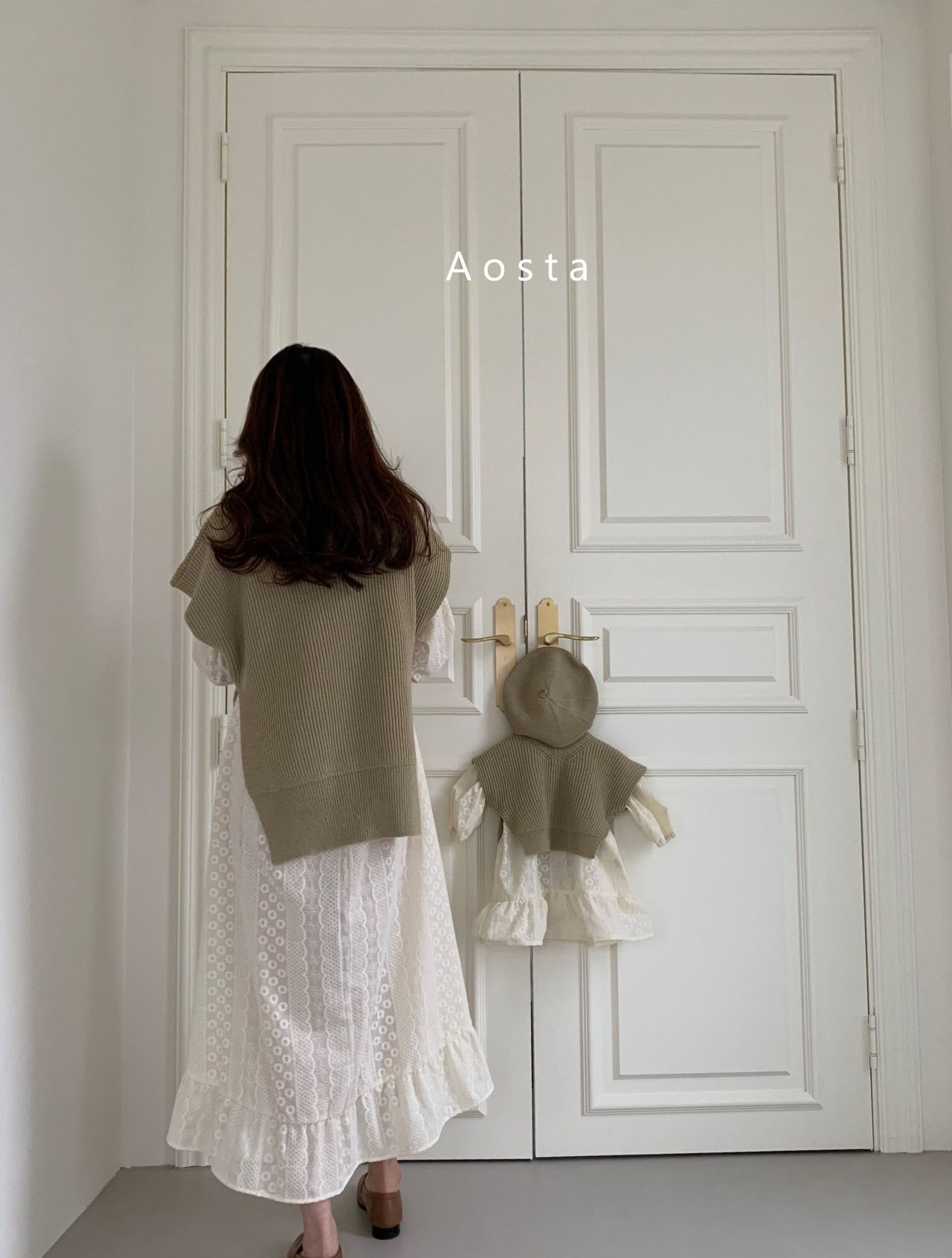 AOSTA - Korean Children Fashion - #Kfashion4kids - Mochi Knit Mom Vest - 2