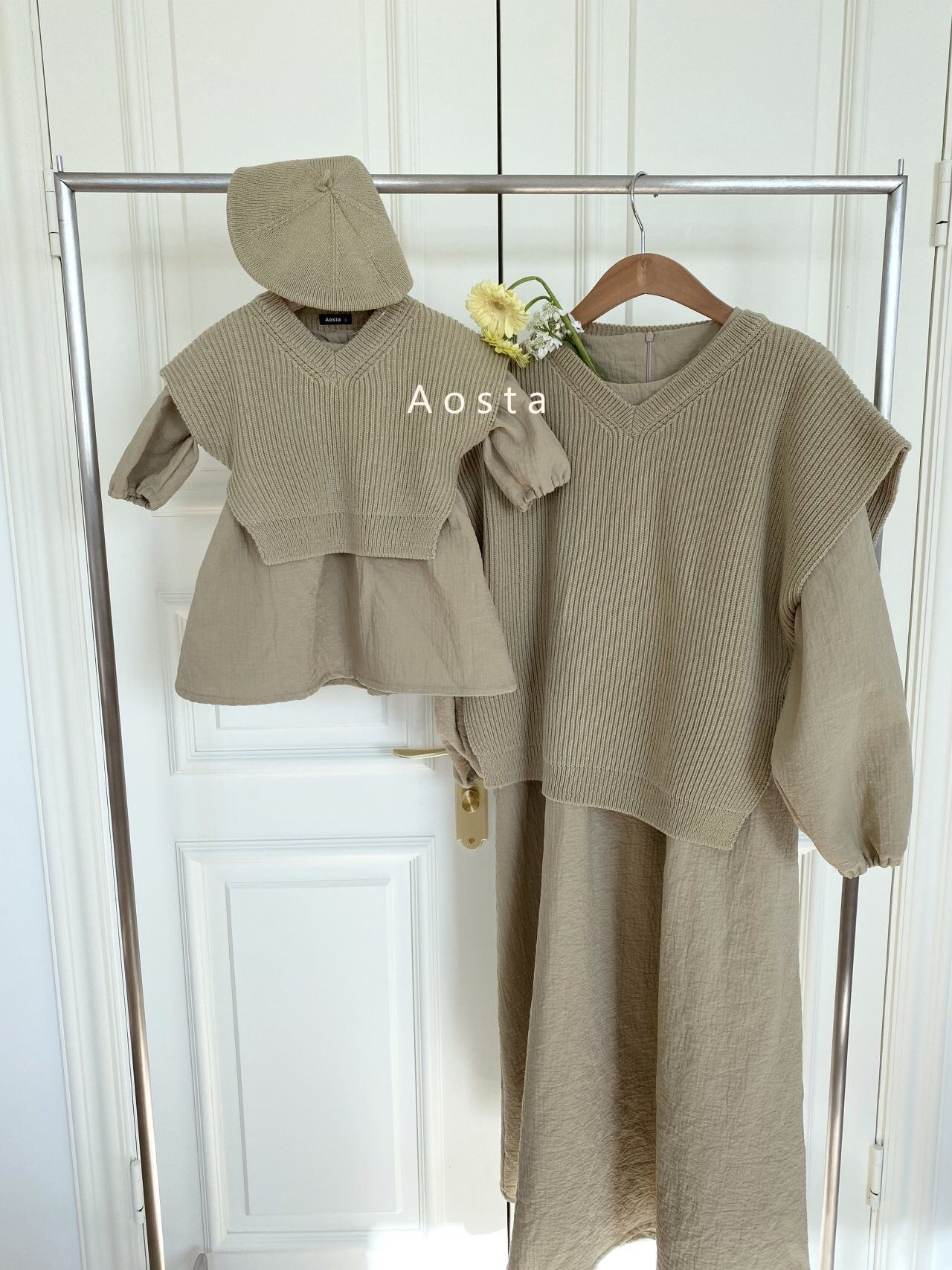 AOSTA - Korean Children Fashion - #Kfashion4kids - Mochi Knit Mom Vest - 7