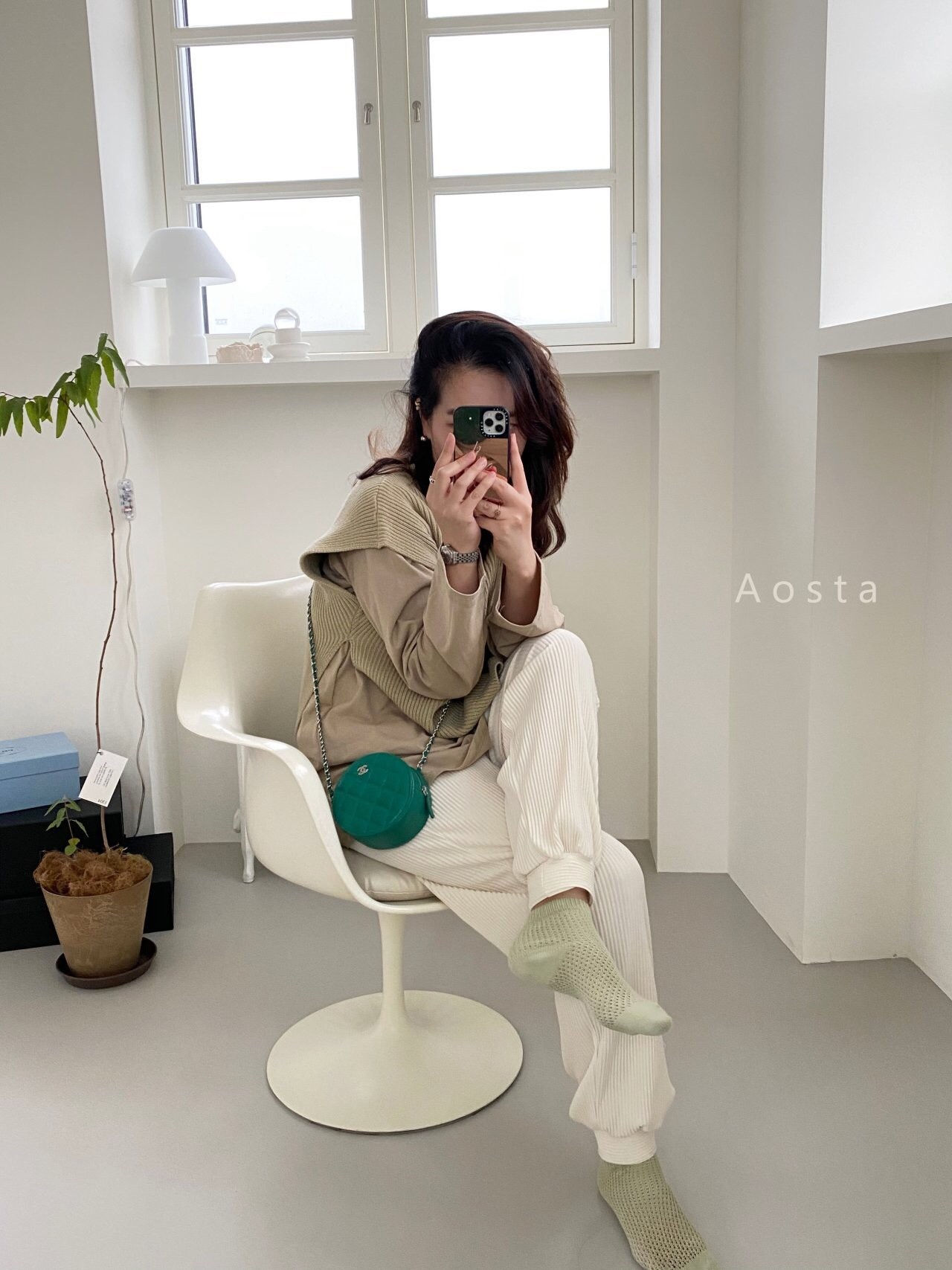 AOSTA - Korean Children Fashion - #Kfashion4kids - Mochi Knit Mom Vest - 9