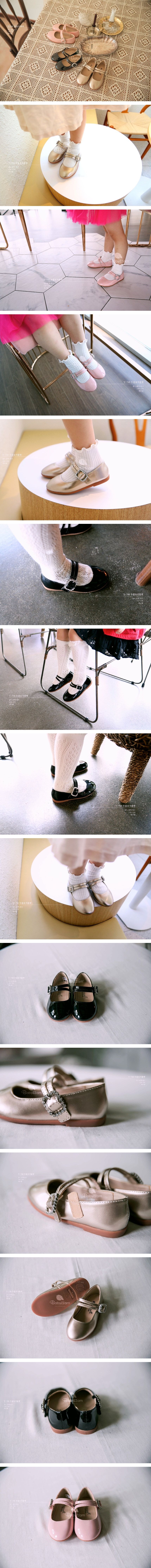 BABYZZAM - Korean Children Fashion - #Kfashion4kids - Two Strap Flat