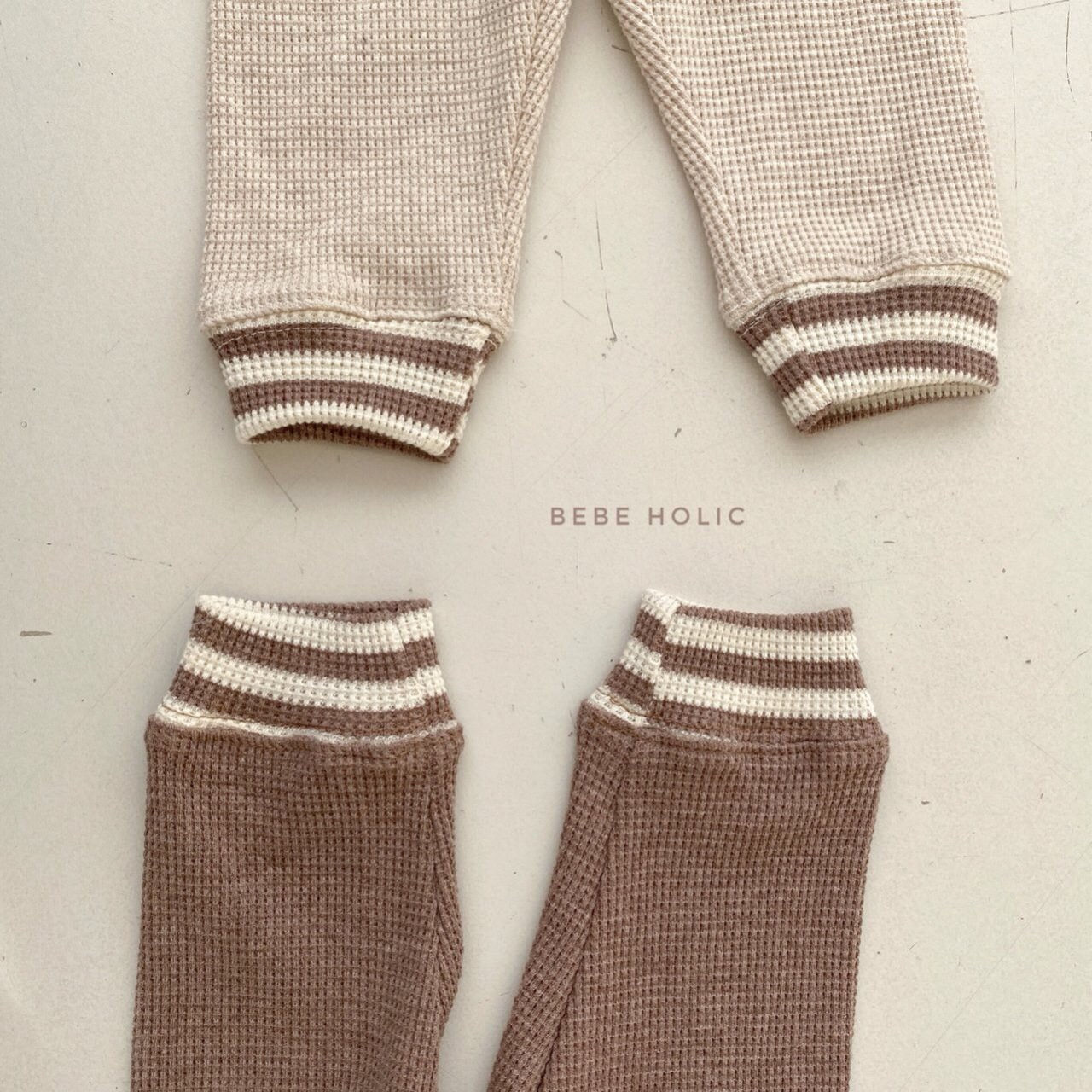 BEBE HOLIC - Korean Children Fashion - #Kfashion4kids - Waffle Solid Leggings - 3