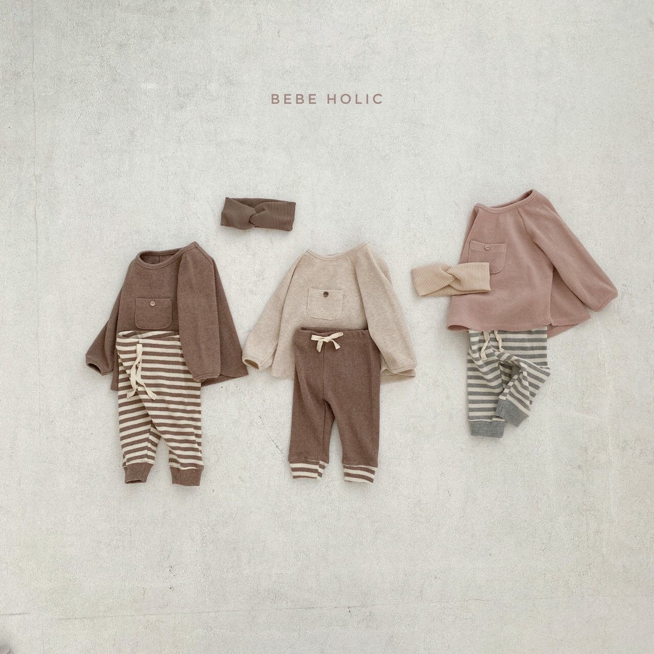 BEBE HOLIC - Korean Children Fashion - #Kfashion4kids - Waffle Solid Leggings - 6