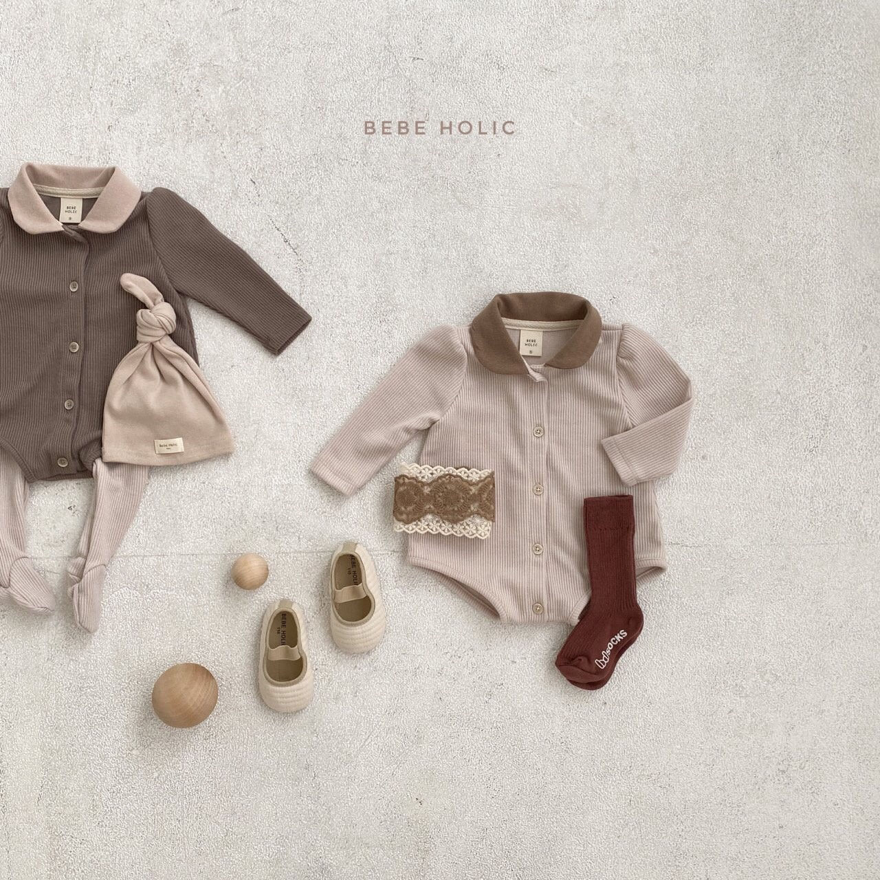 BEBE HOLIC - Korean Children Fashion - #Kfashion4kids - Round Collar Bodysuit - 2