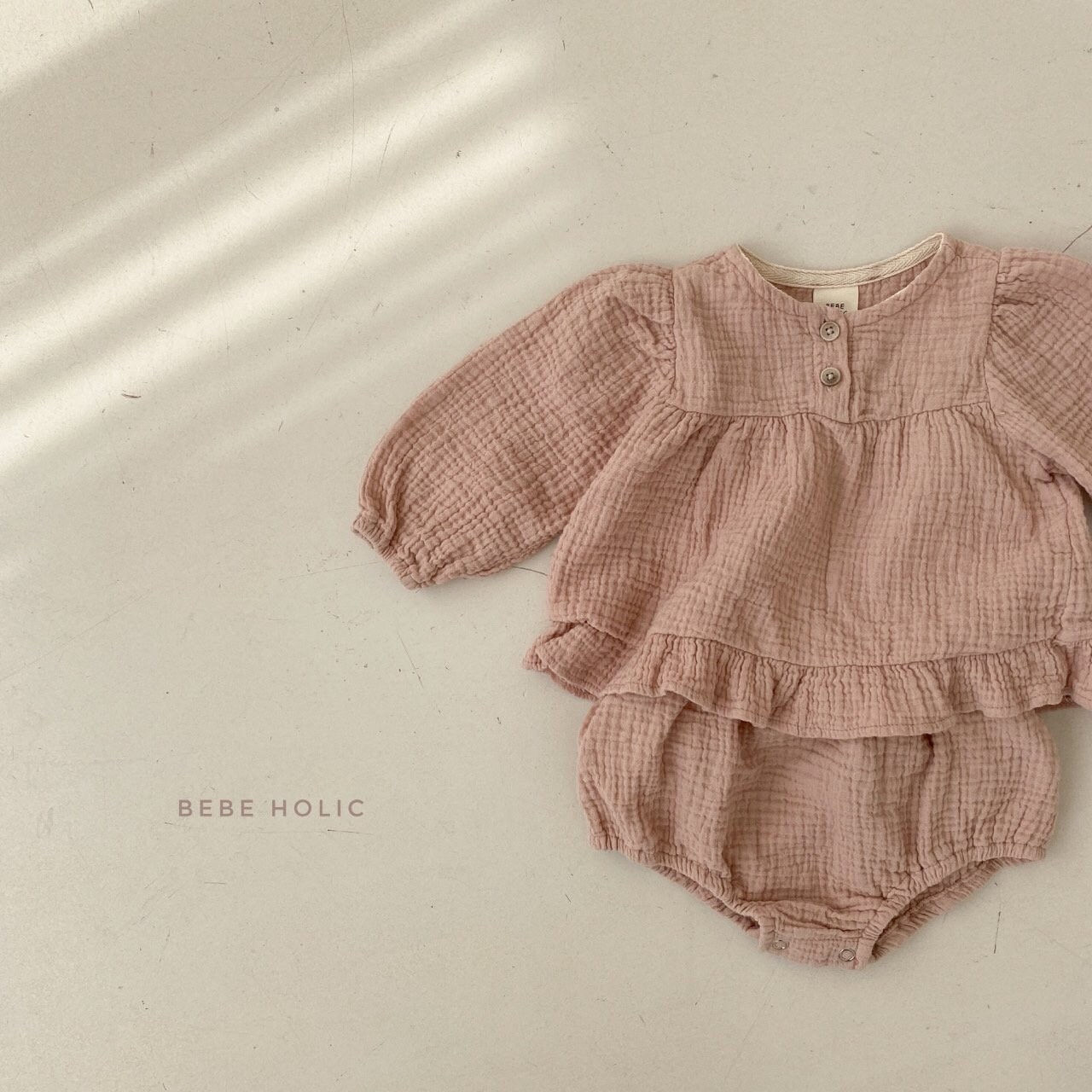 BEBE HOLIC - Korean Children Fashion - #Kfashion4kids - Two Button Blouse Bloomer Set - 10