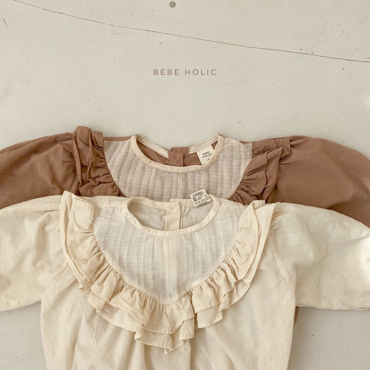 BEBE HOLIC - Korean Children Fashion - #Kfashion4kids - Double Frill Bodysuit - 8
