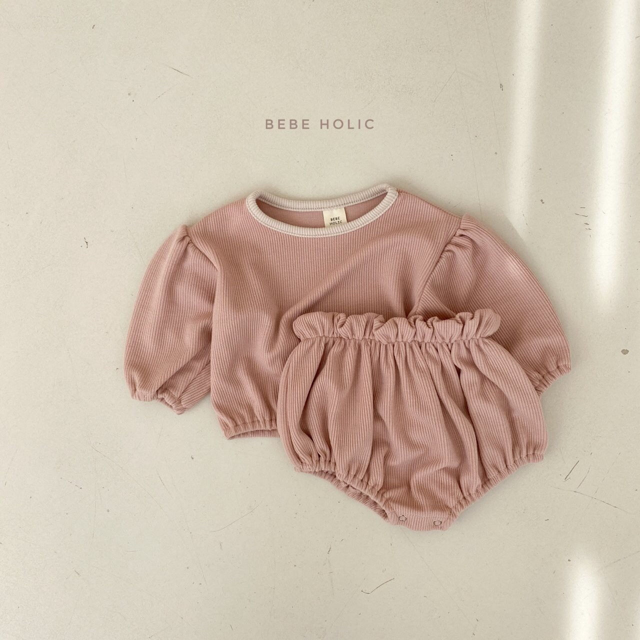 BEBE HOLIC - Korean Children Fashion - #Kfashion4kids - Balloon Top Bloomer Set - 10