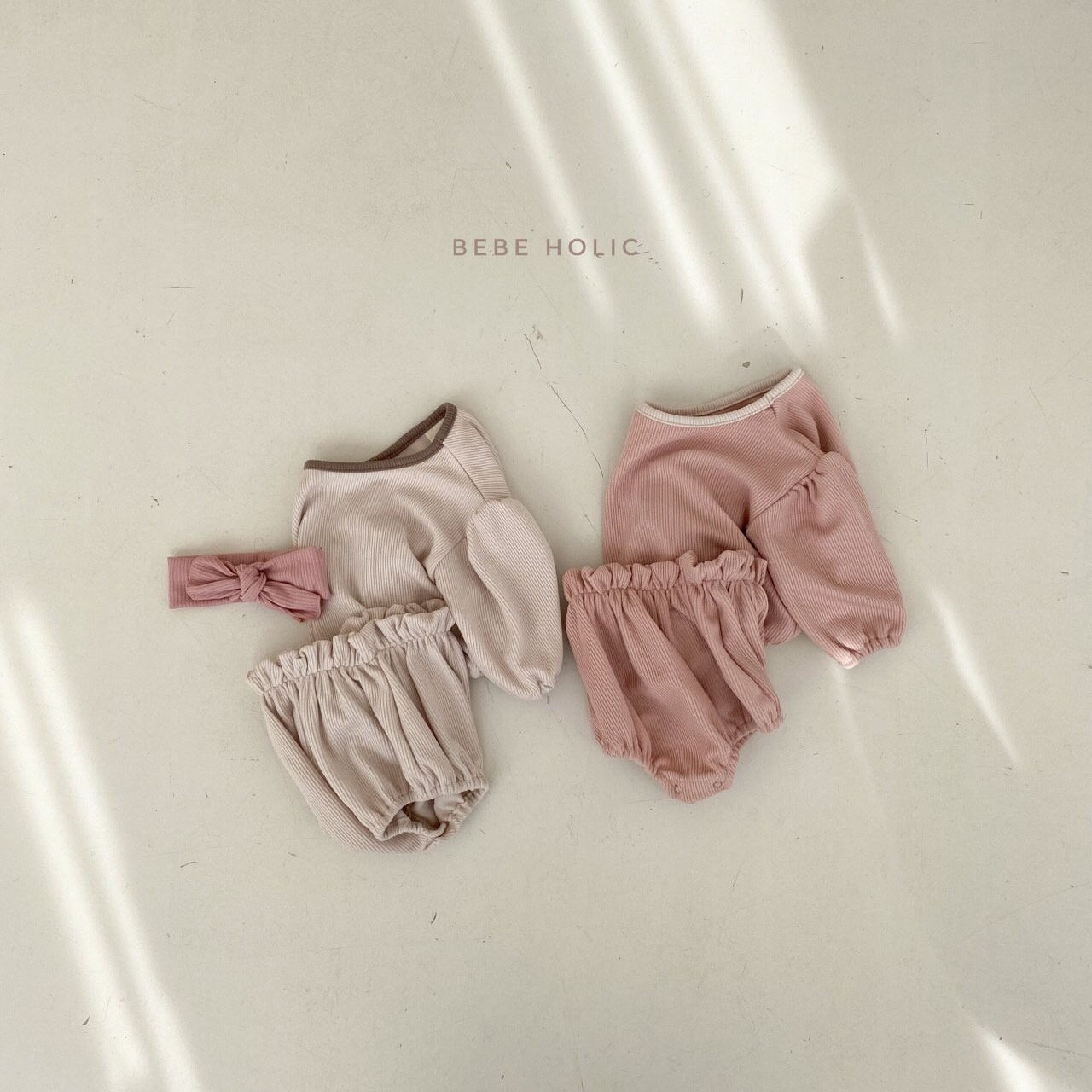 BEBE HOLIC - Korean Children Fashion - #Kfashion4kids - Balloon Top Bloomer Set - 8