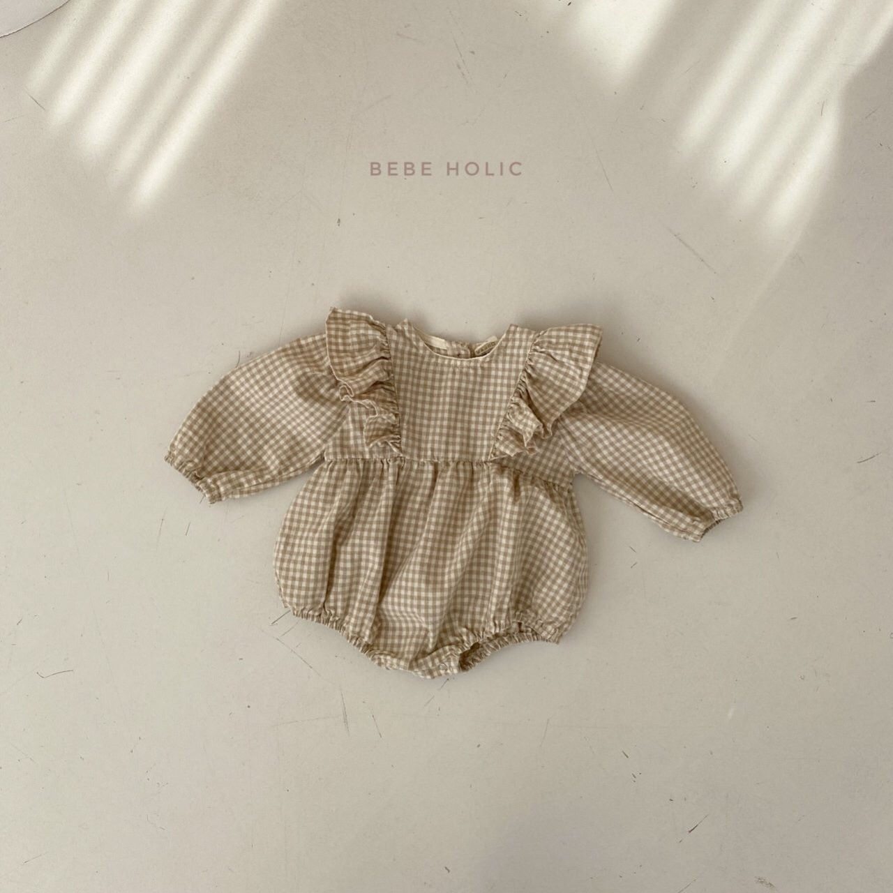 BEBE HOLIC - Korean Children Fashion - #Kfashion4kids - Roem Check Bodysuit - 10