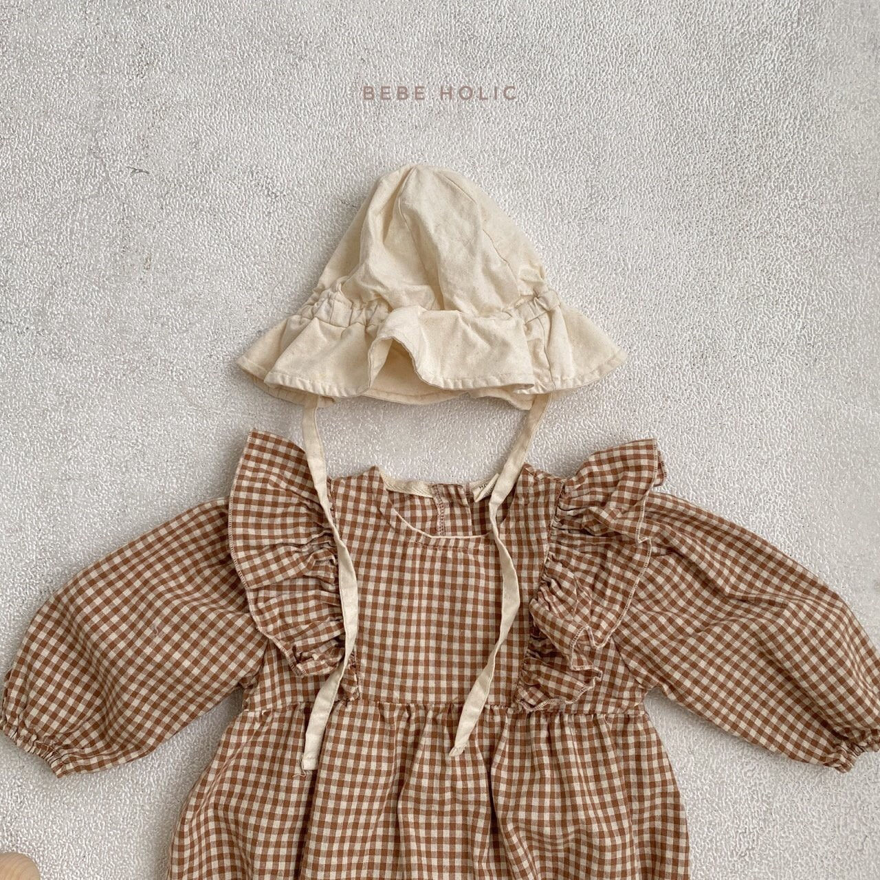 BEBE HOLIC - Korean Children Fashion - #Kfashion4kids - Roem Check Bodysuit - 4
