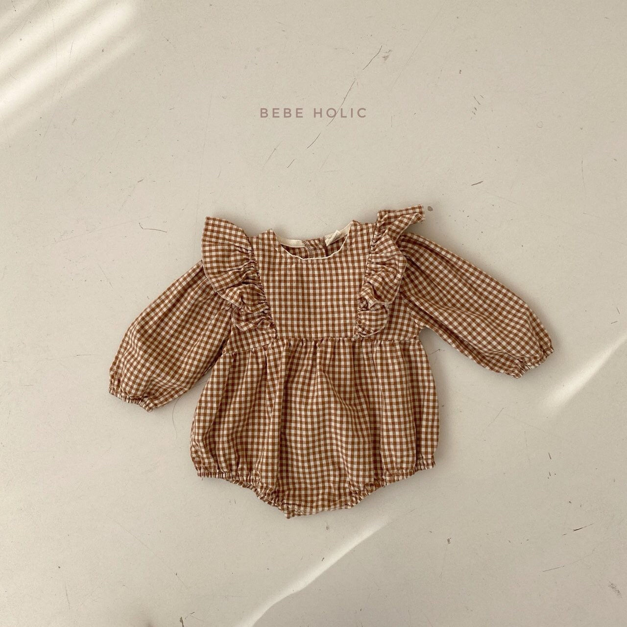 BEBE HOLIC - Korean Children Fashion - #Kfashion4kids - Roem Check Bodysuit - 9