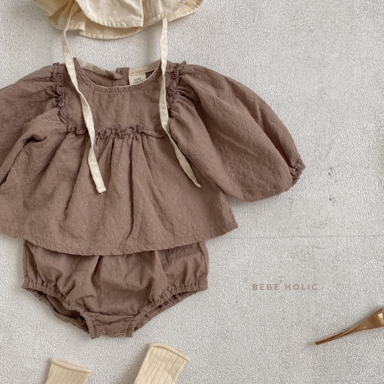 BEBE HOLIC - Korean Children Fashion - #Kfashion4kids - Becky Blouse Bloomer Set - 5