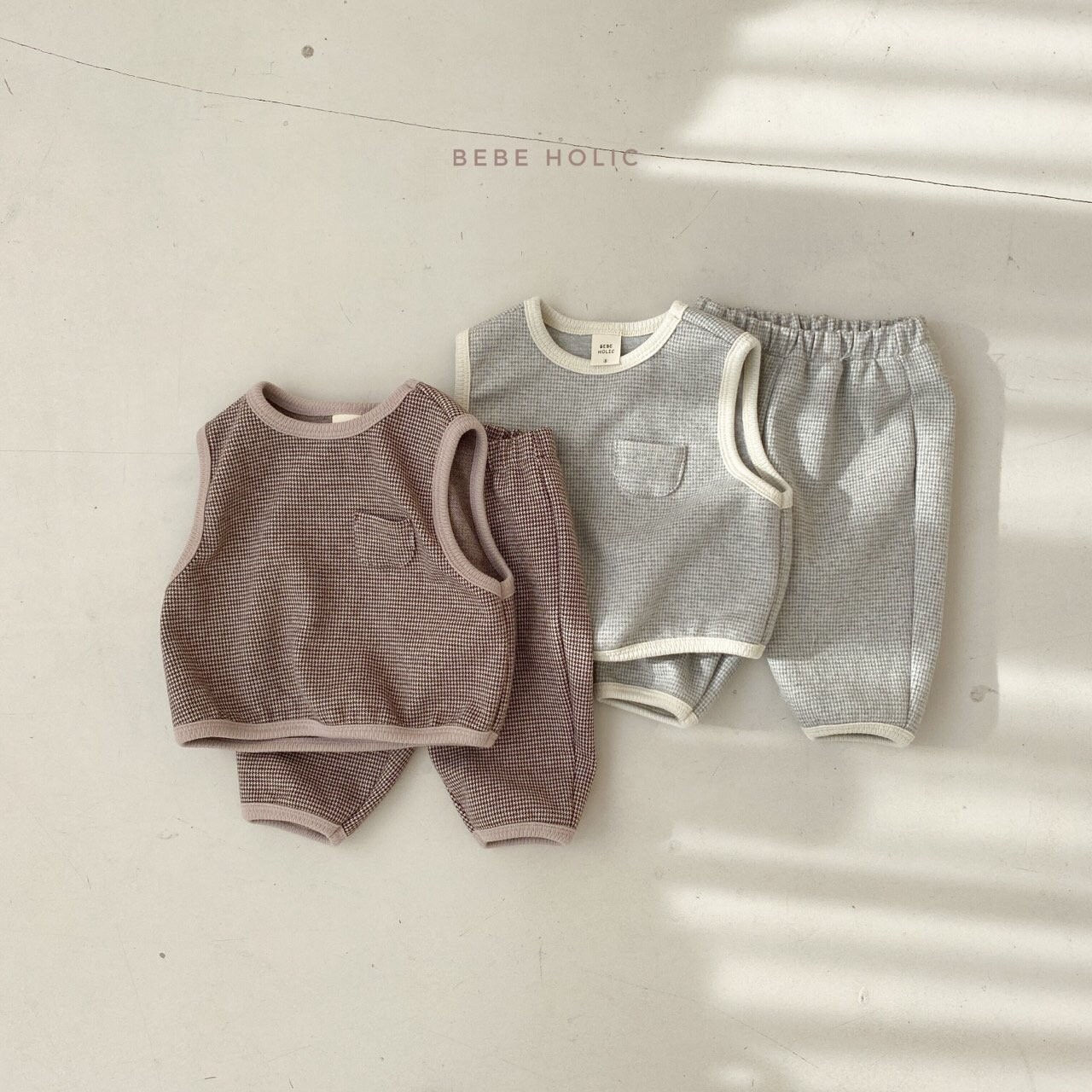 BEBE HOLIC - Korean Children Fashion - #Kfashion4kids - Mono Vest Slacks Set - 7