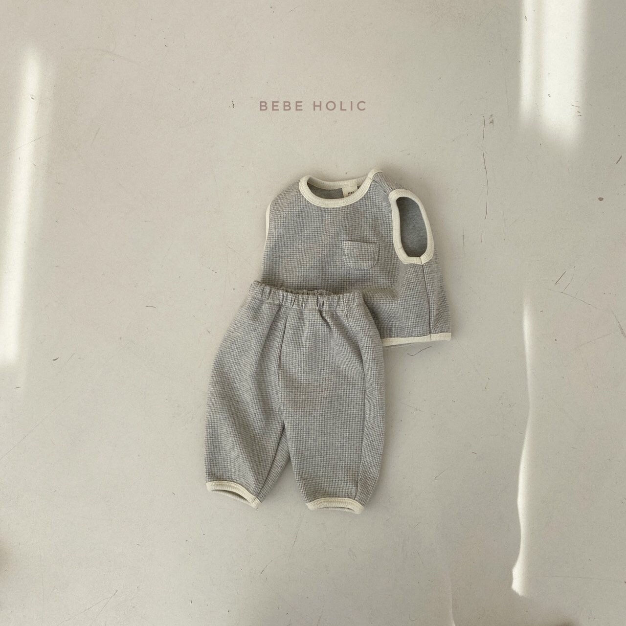 BEBE HOLIC - Korean Children Fashion - #Kfashion4kids - Mono Vest Slacks Set - 9