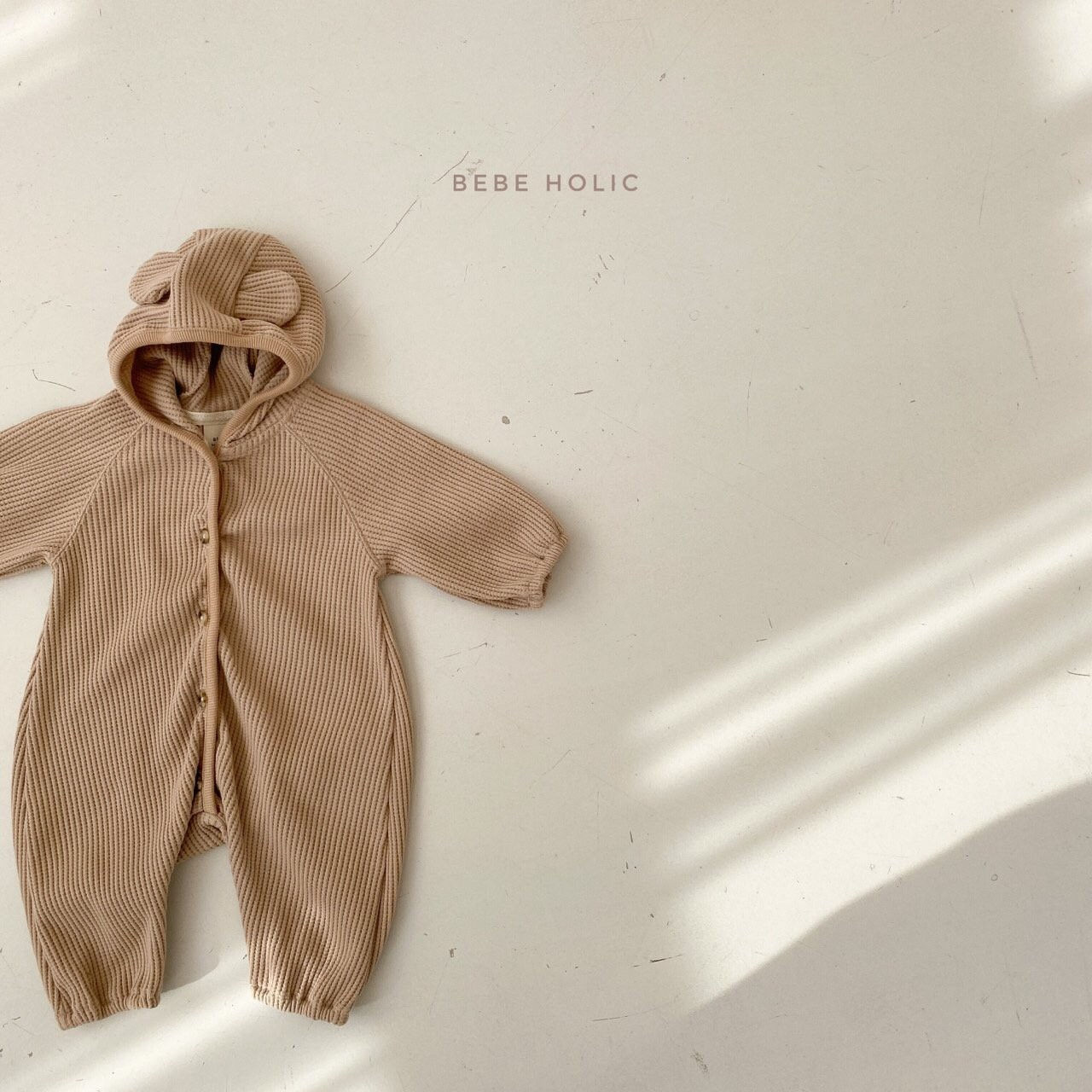 BEBE HOLIC - Korean Children Fashion - #Kfashion4kids - Waffle Bear Bodysuit - 10