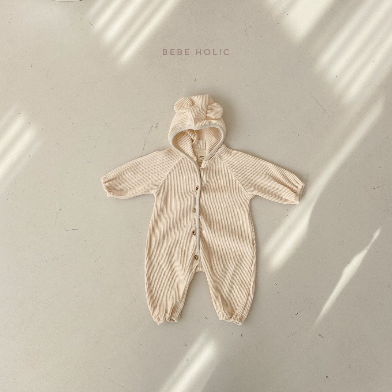 BEBE HOLIC - Korean Children Fashion - #Kfashion4kids - Waffle Bear Bodysuit - 11