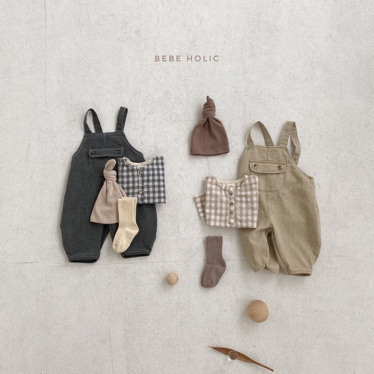 BEBE HOLIC - Korean Children Fashion - #Kfashion4kids - Bonito Suspender Bodysuit
