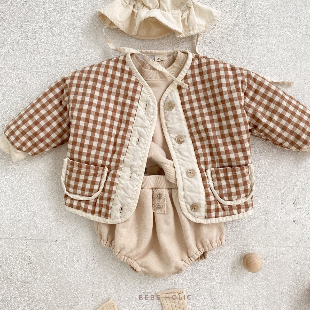 BEBE HOLIC - Korean Children Fashion - #Kfashion4kids - Check Jumper - 5