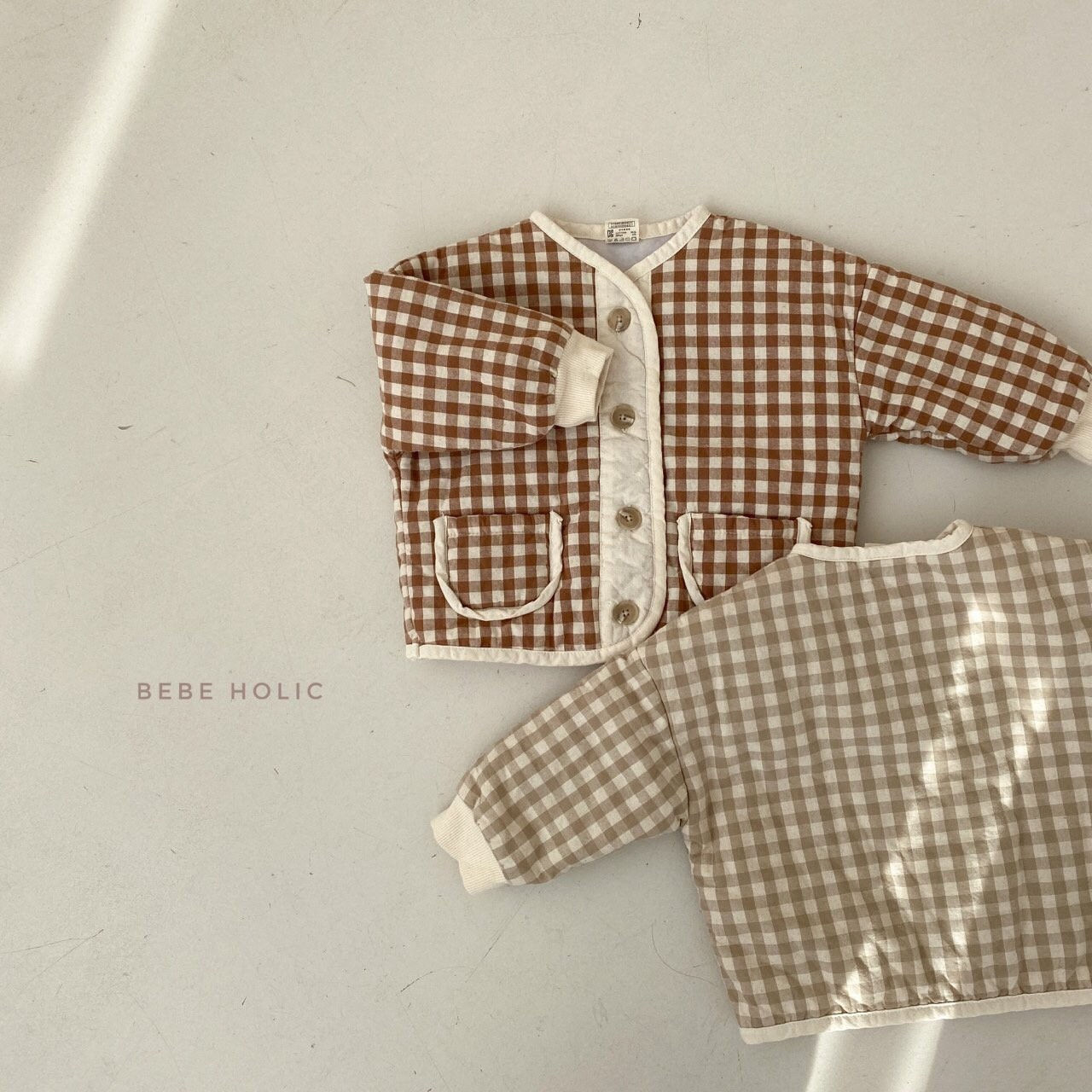 BEBE HOLIC - Korean Children Fashion - #Kfashion4kids - Check Jumper - 8
