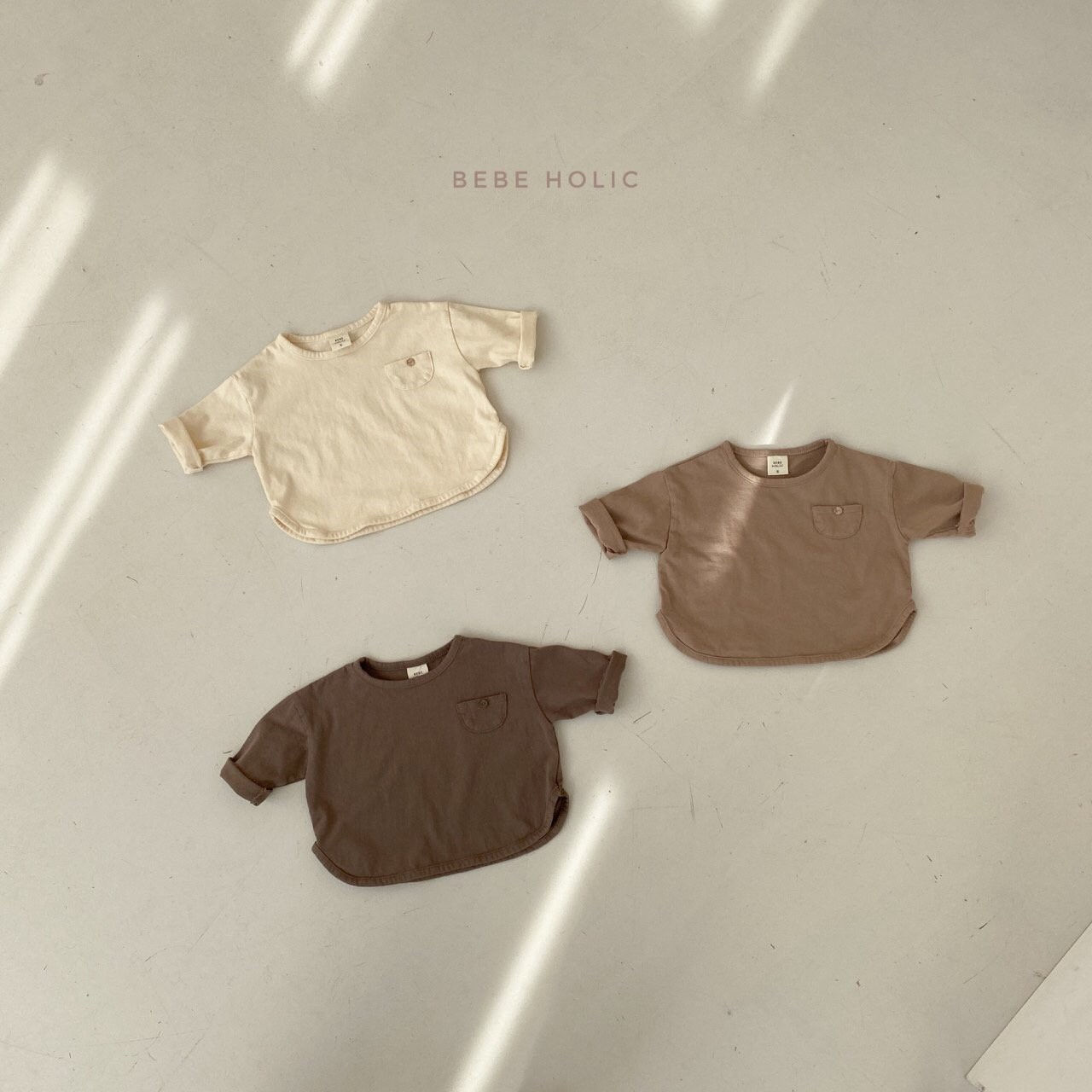BEBE HOLIC - Korean Children Fashion - #Kfashion4kids - Pocket Piping Tee