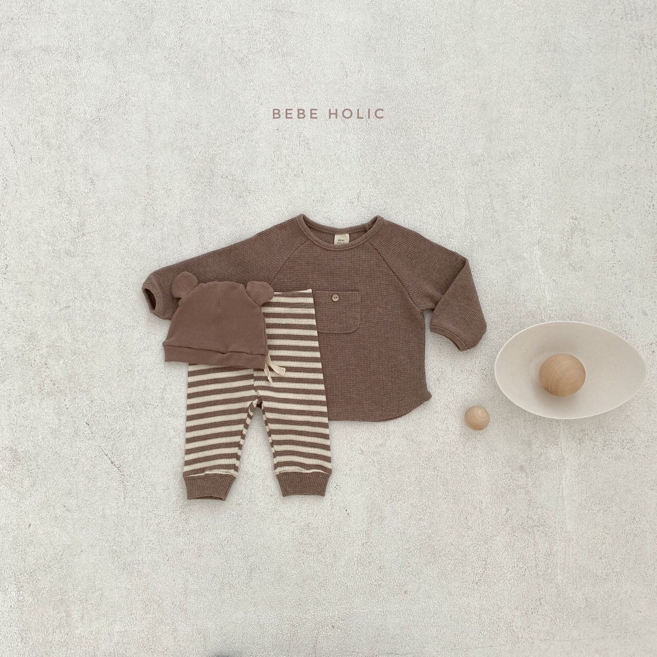 BEBE HOLIC - Korean Children Fashion - #Kfashion4kids - Waffle Pocket Tee - 10