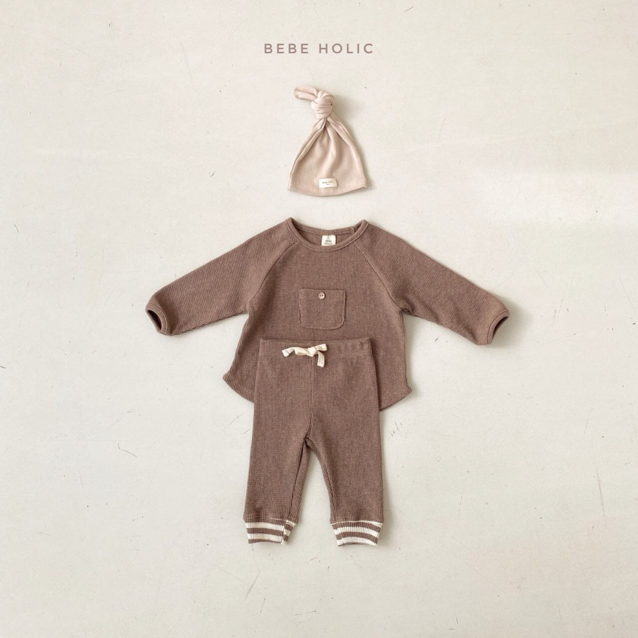 BEBE HOLIC - Korean Children Fashion - #Kfashion4kids - Waffle Pocket Tee - 11