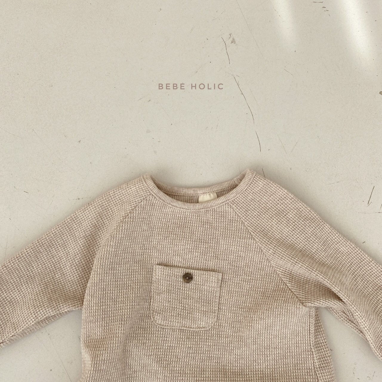 BEBE HOLIC - Korean Children Fashion - #Kfashion4kids - Waffle Pocket Tee - 7